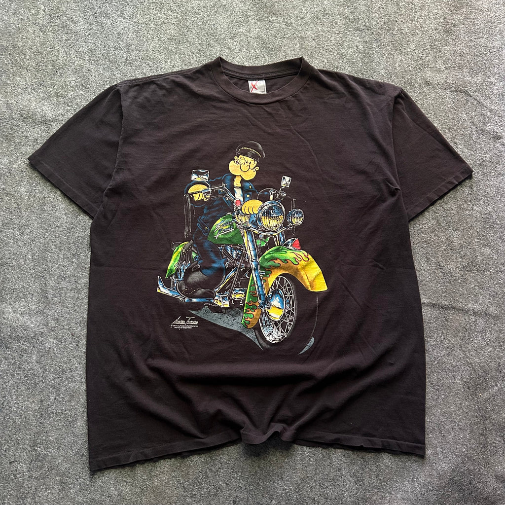 Vintage Popeyes Biker T-shirt