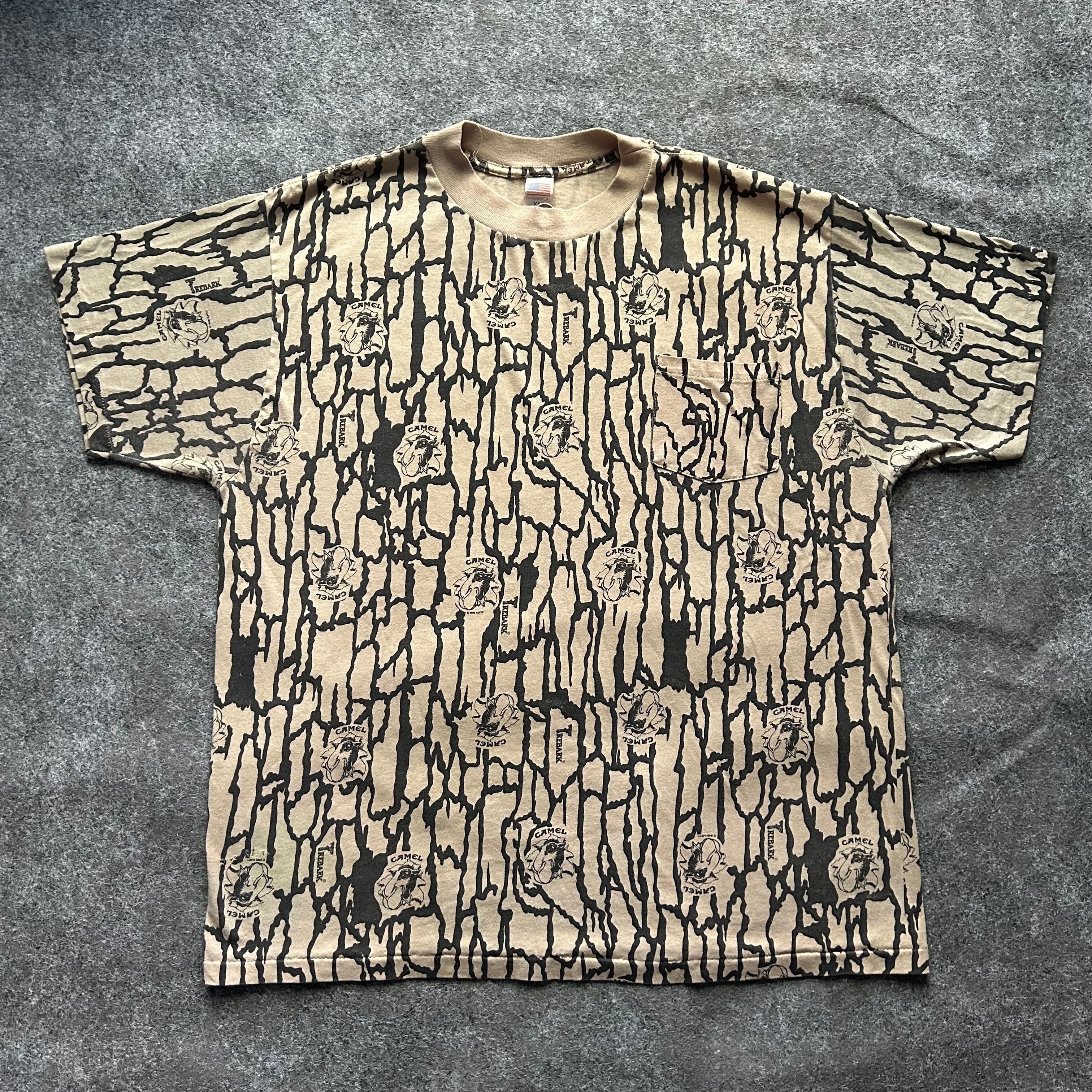Vintage Camel Cigarettes Camouflage T-shirt