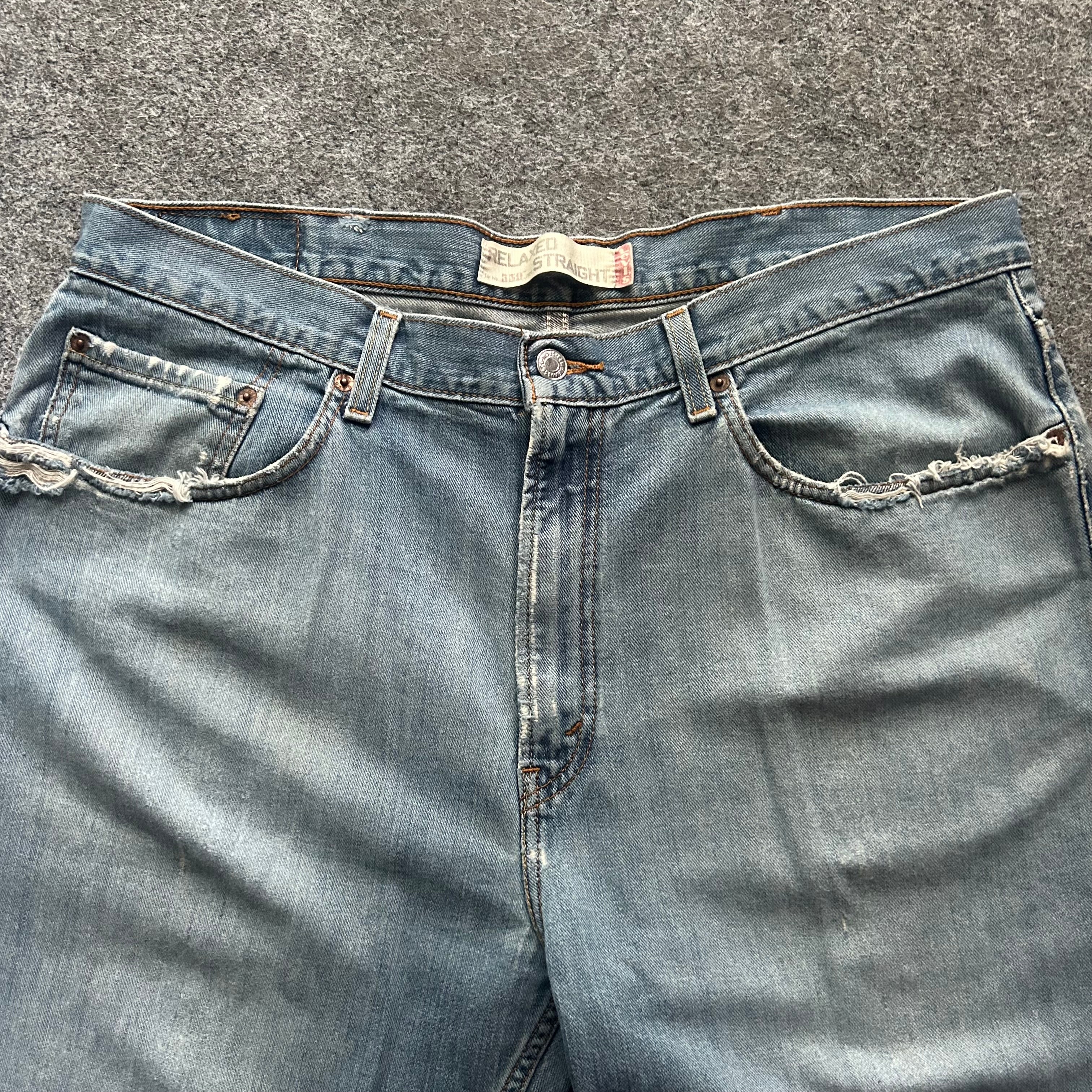 Vintage Relaxed Straight Levi’s 550 Blue Jeans