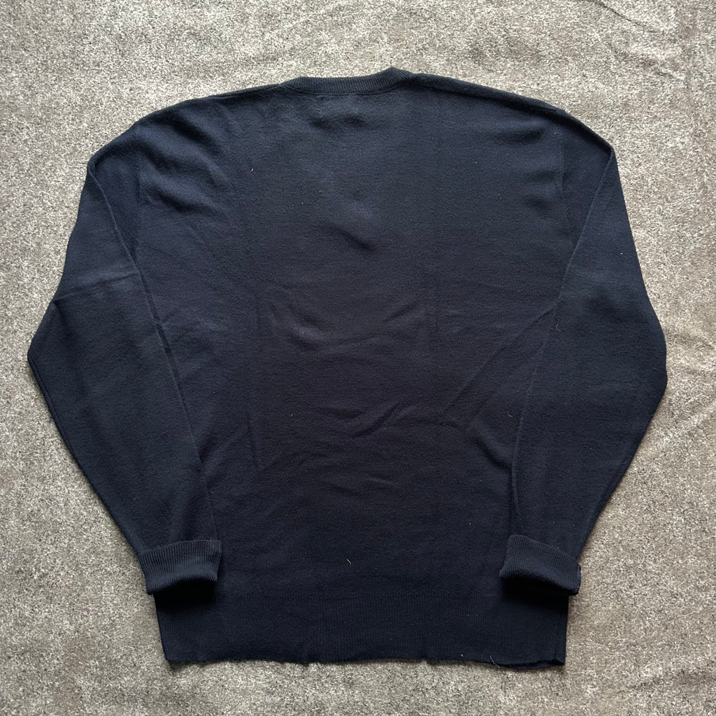 Vintage Porsche V-Neck Navy Sweater