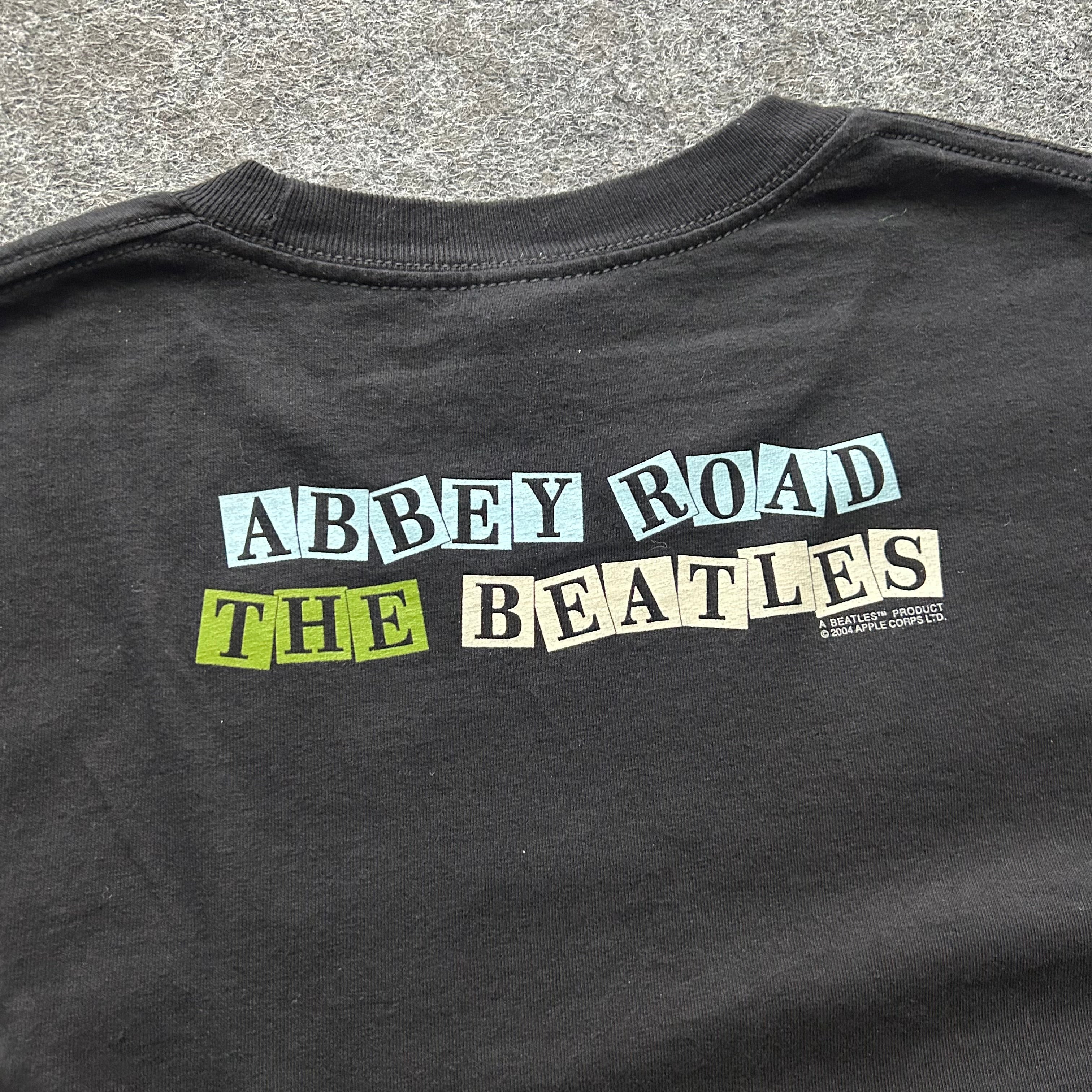 Vintage The Beatles Abbey Road Band Cropped T-shirt