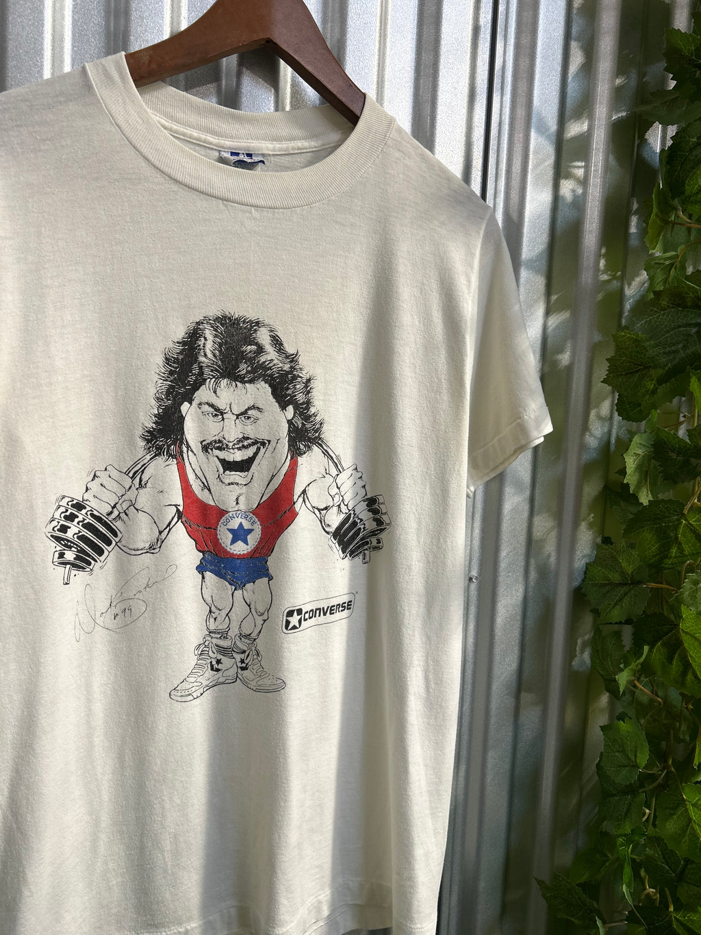 Vintage Converse Mark Gastineau Caricature T-shirt - Size Large