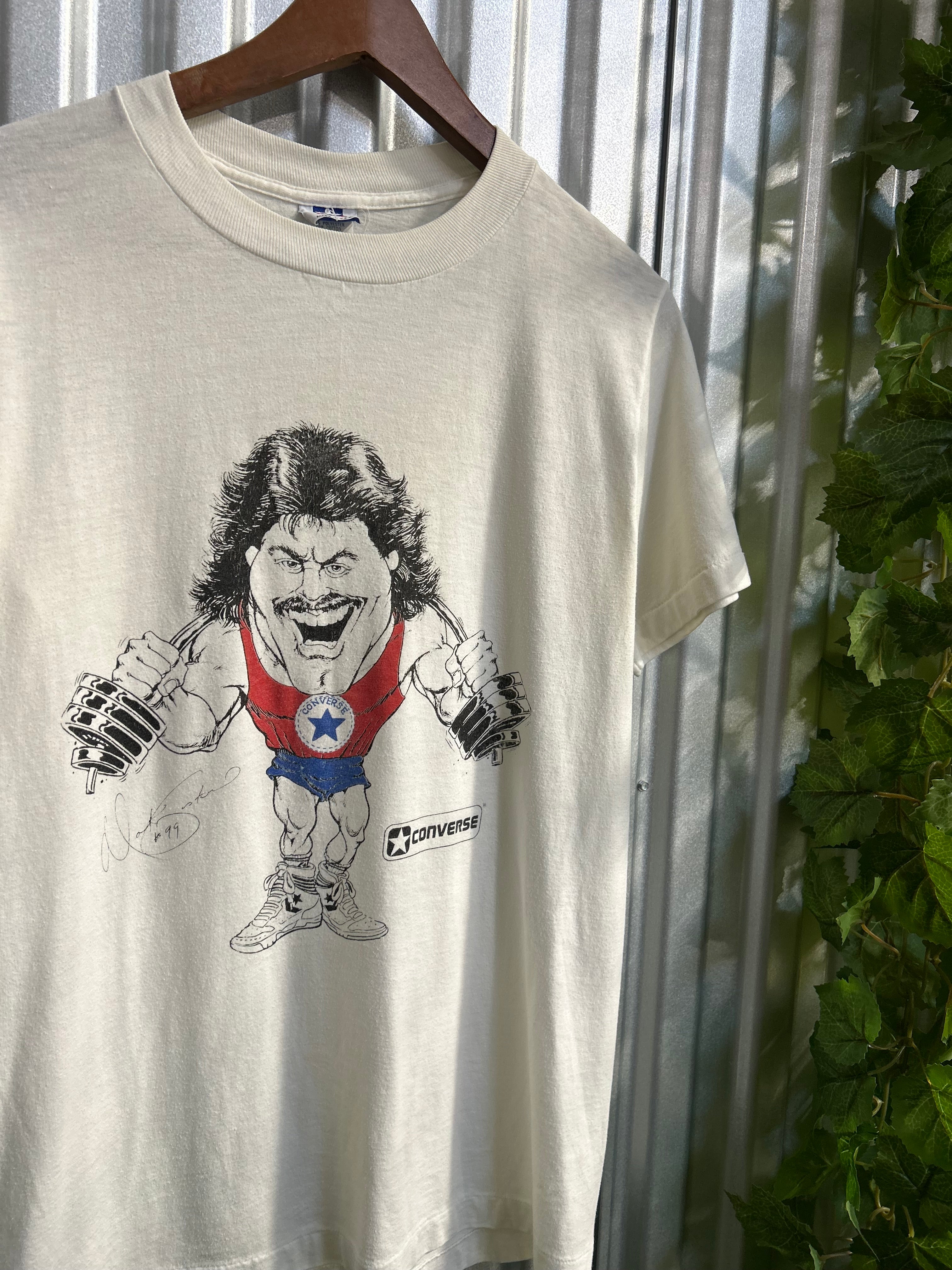 Vintage Converse Mark Gastineau Caricature T-shirt - Size Large