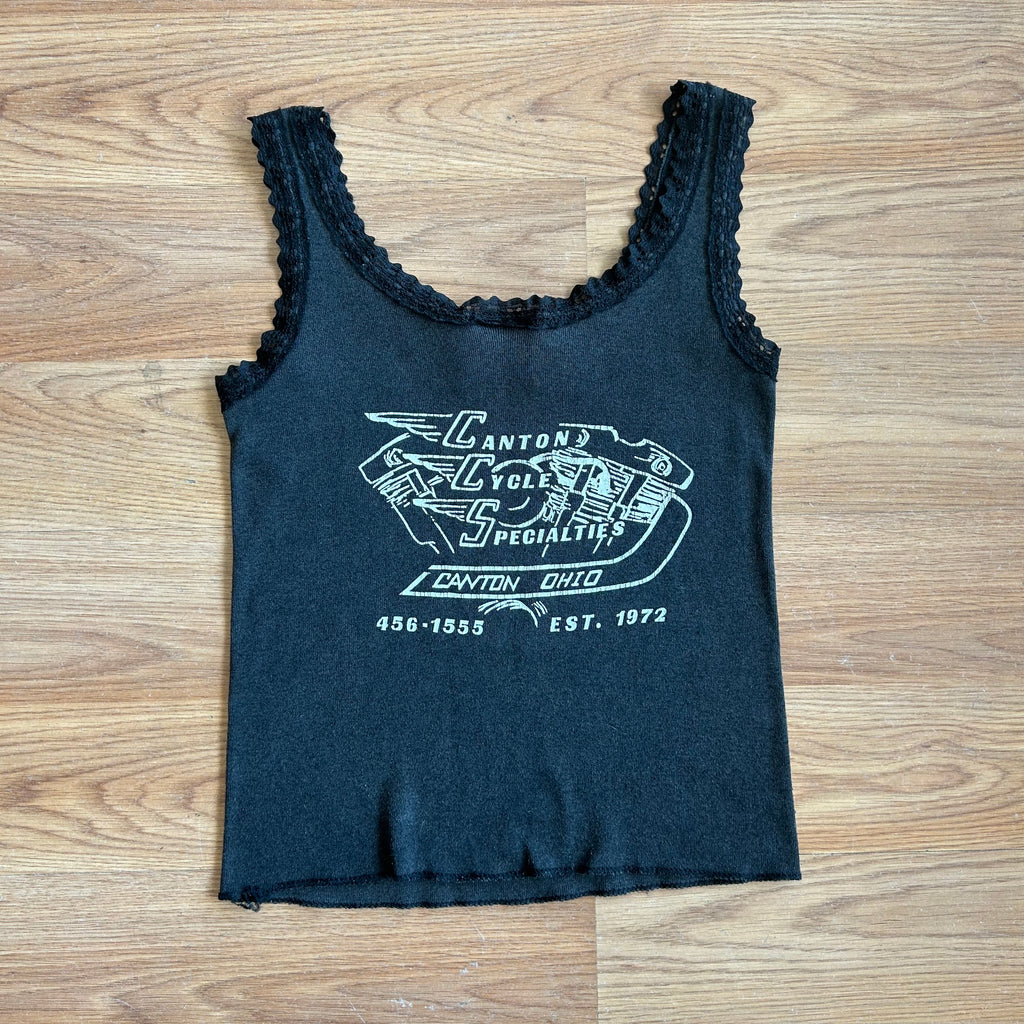 Vintage Harley Davidson 3D Emblem Women’s Tank Top - Size Small