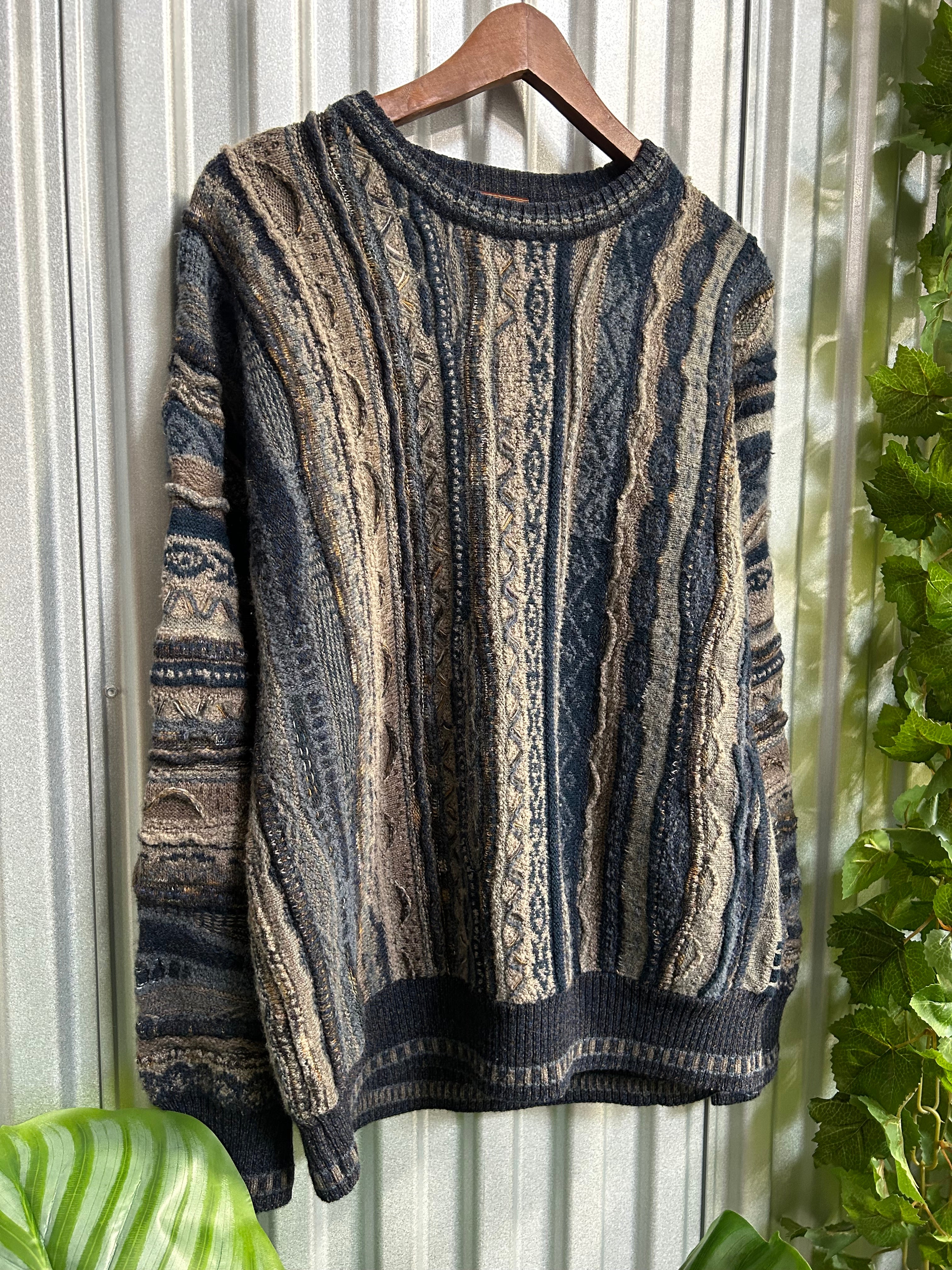 Vintage Coogi Styled Hastings Knit Sweater - Size XL