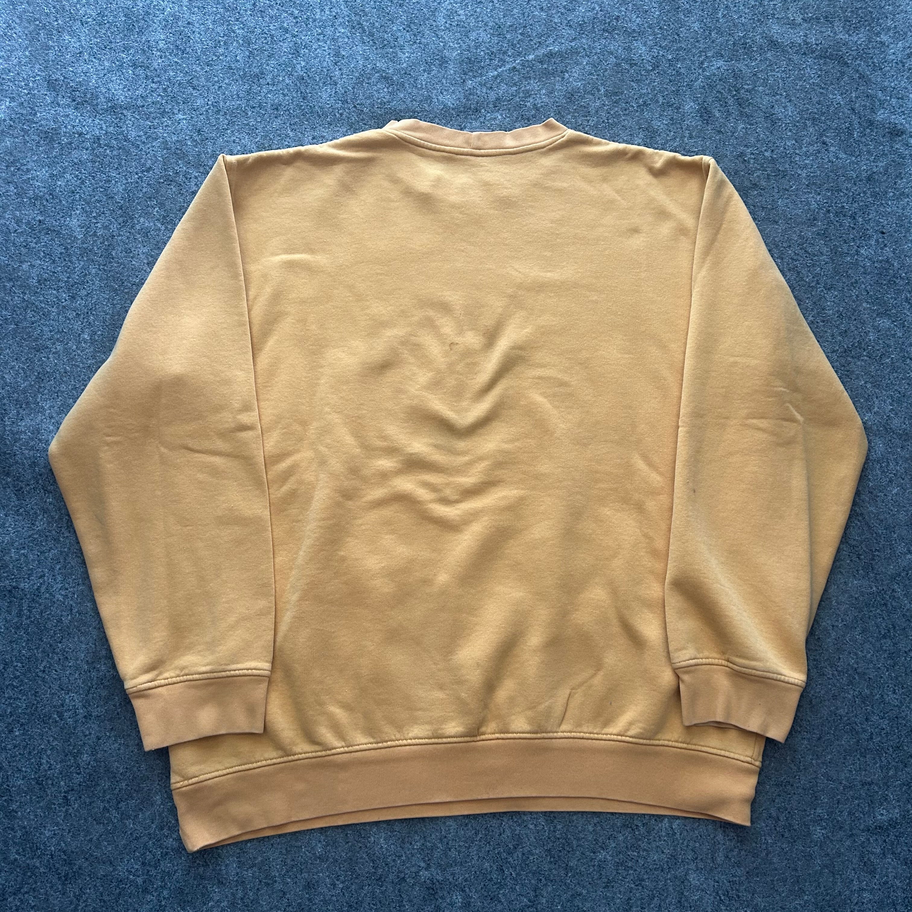 Vintage Nike Y2K Yellow Faded Crewneck