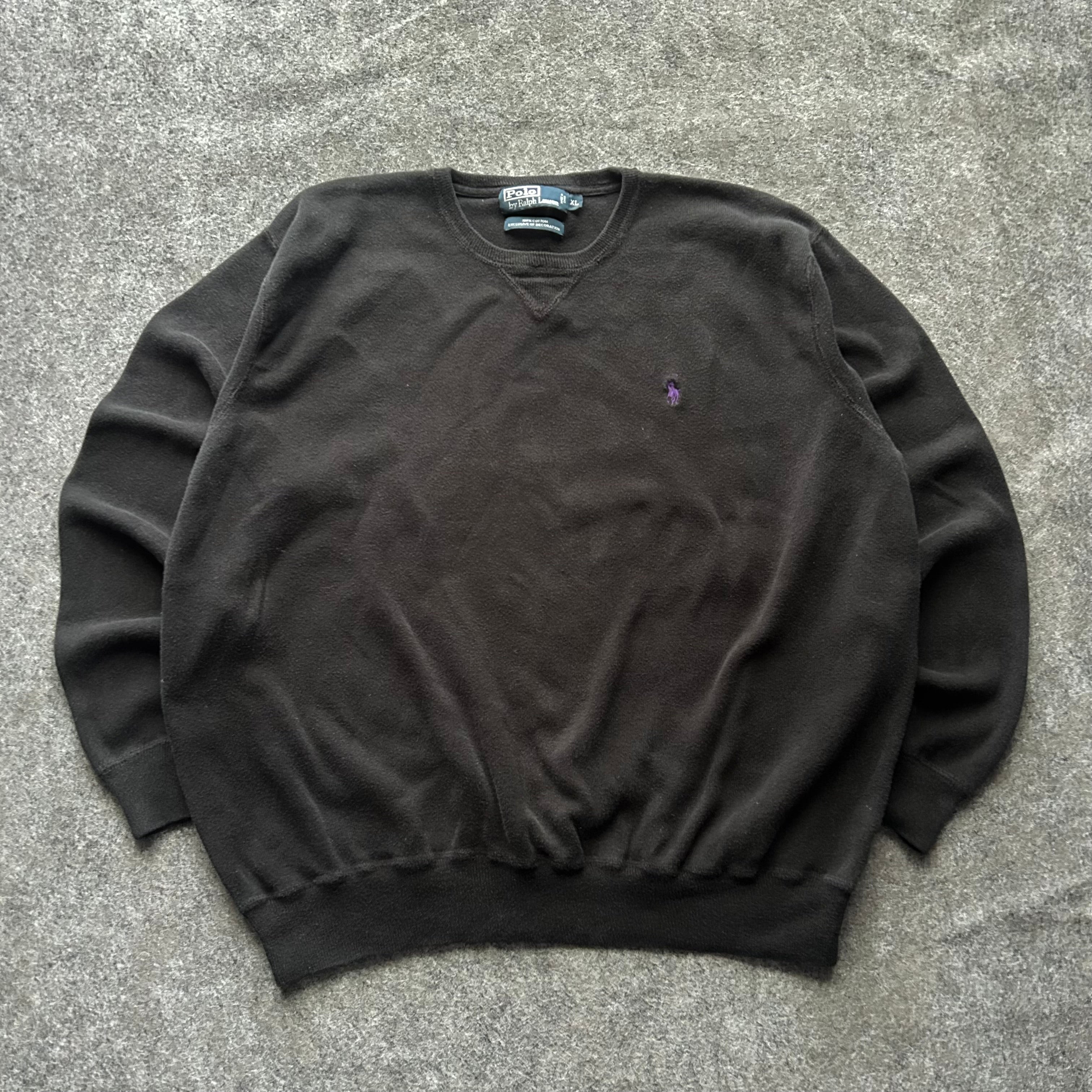 Vintage Polo Ralph Lauren Black Crewneck