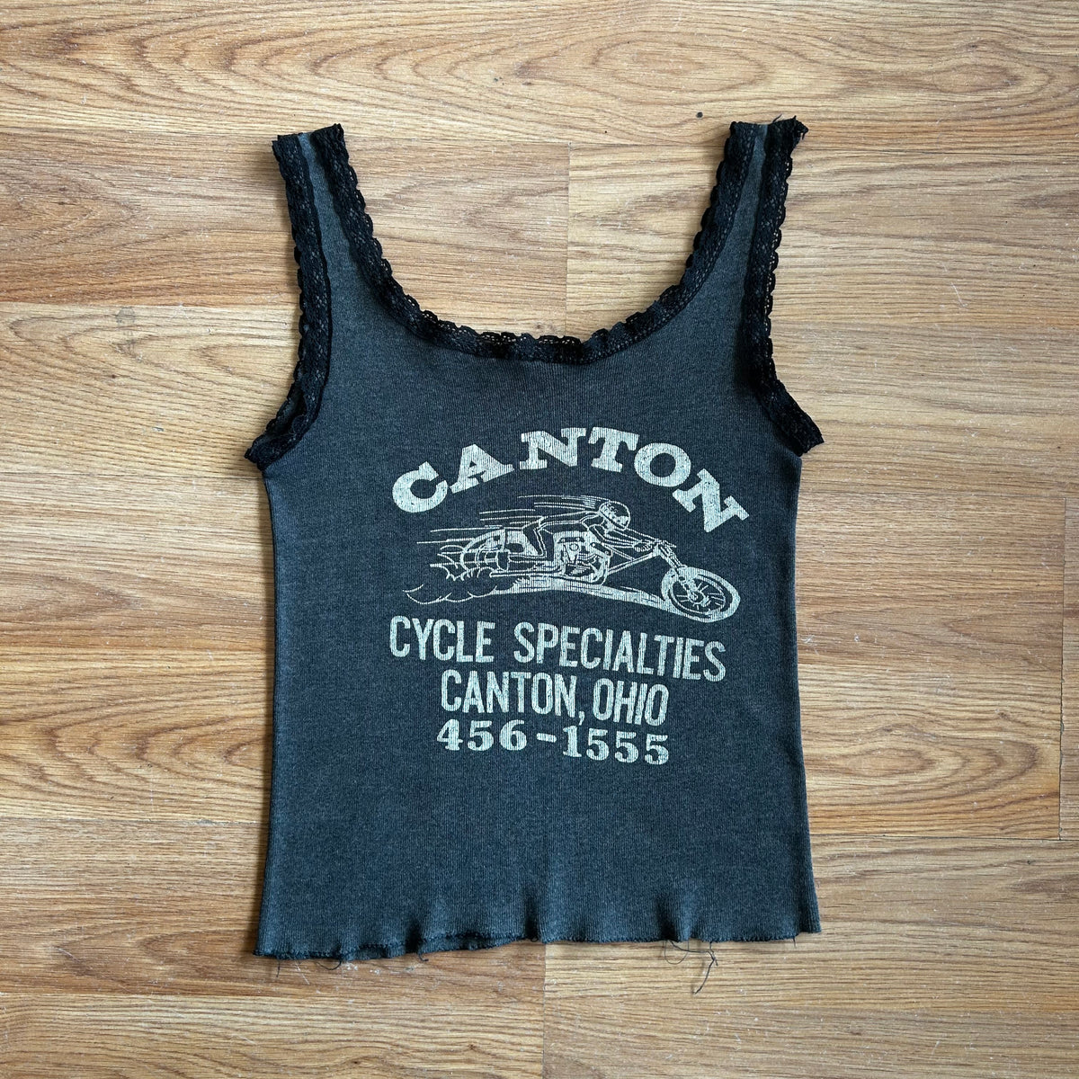 Vintage Harley Davidson 3D Emblem Women’s Rose Tank Top- Size Small