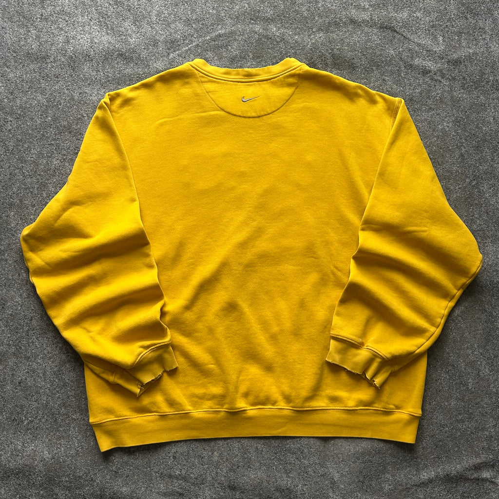 Vintage Nike Yellow Spell Out Crewneck