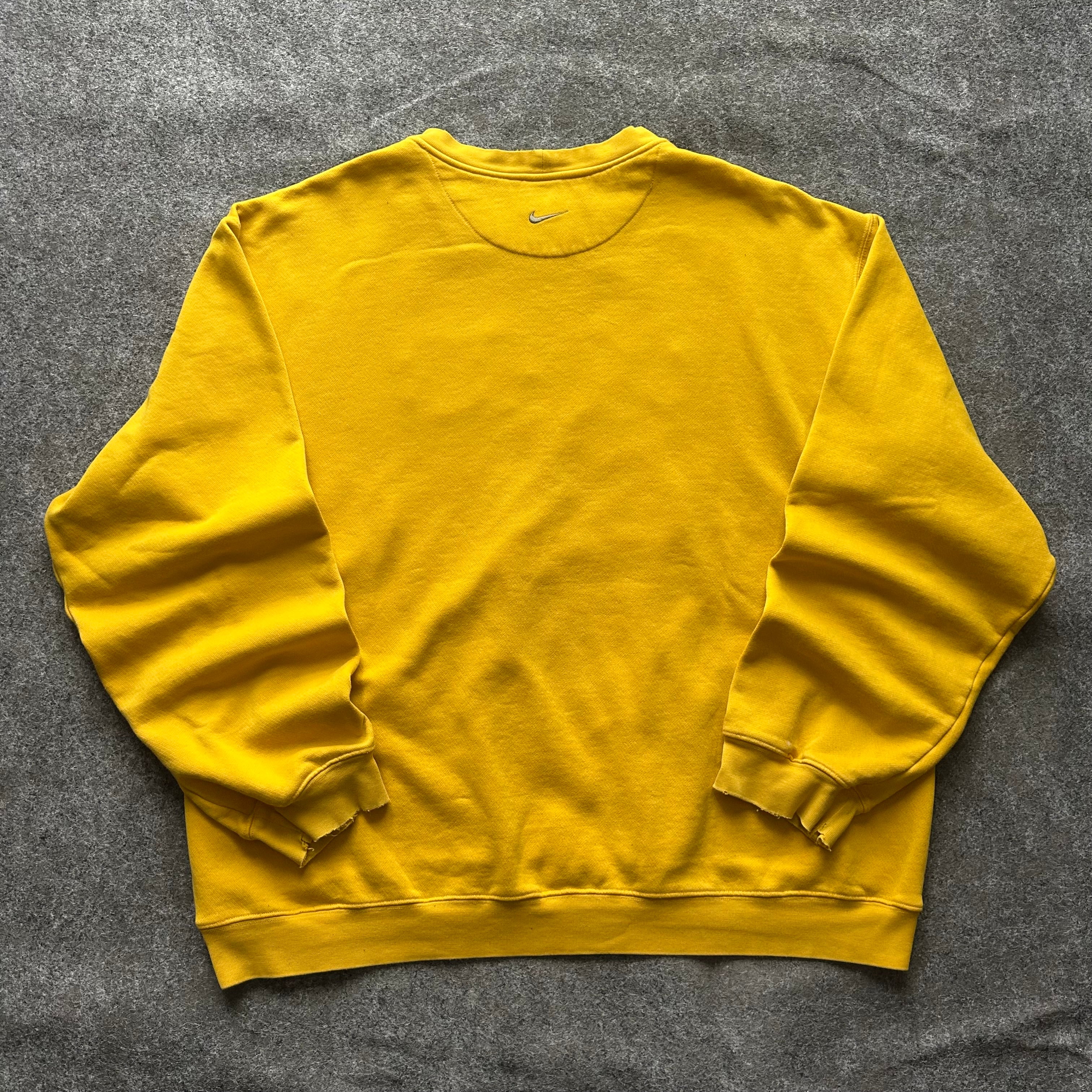 Vintage Nike Yellow Spell Out Crewneck