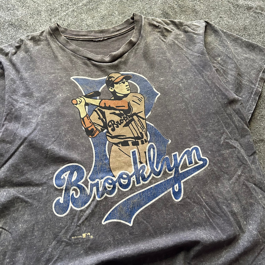 Vintage Brooklyn MLB Grey T-shirt