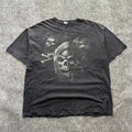 Vintage Faded Y2K Skull Cropped T-shirt