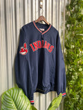Vintage Cleveland Indians Windbreaker Pullover Jacket- Size XL