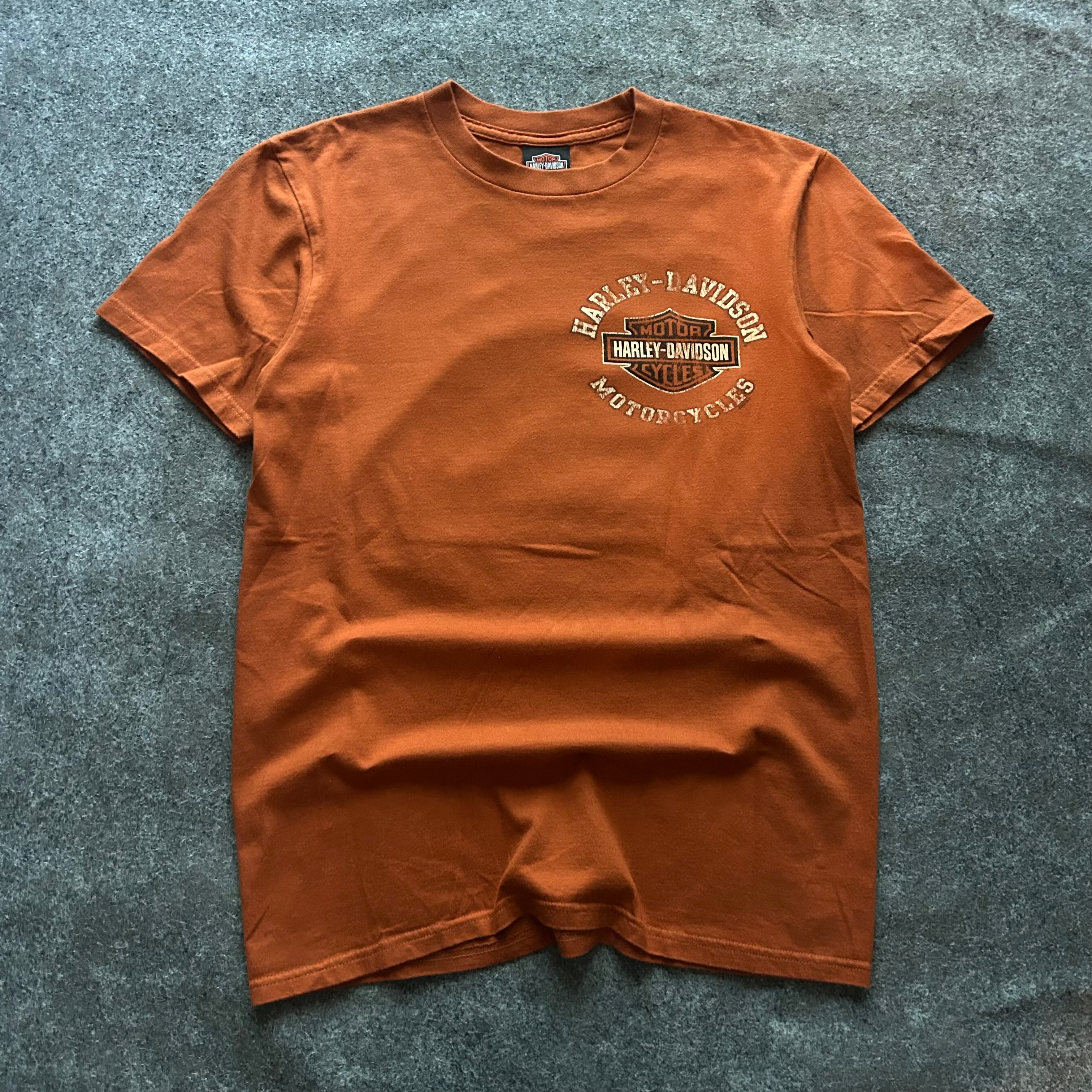 Vintage Harley Davidson Hampton Roads Orange T-shirt