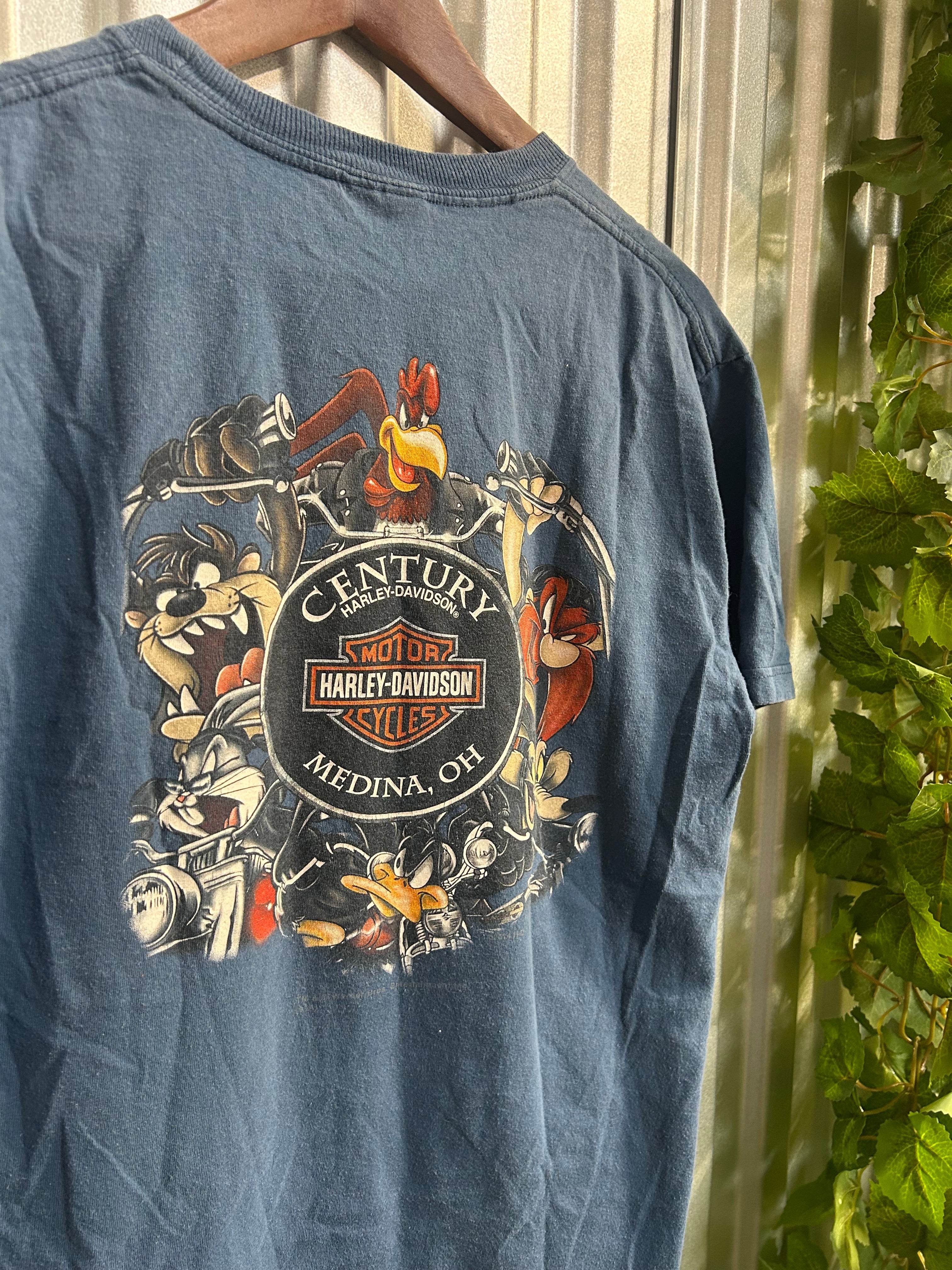 Vintage Harley Davidson Warner Bros Baddest of Them All T-shirt - Size Large