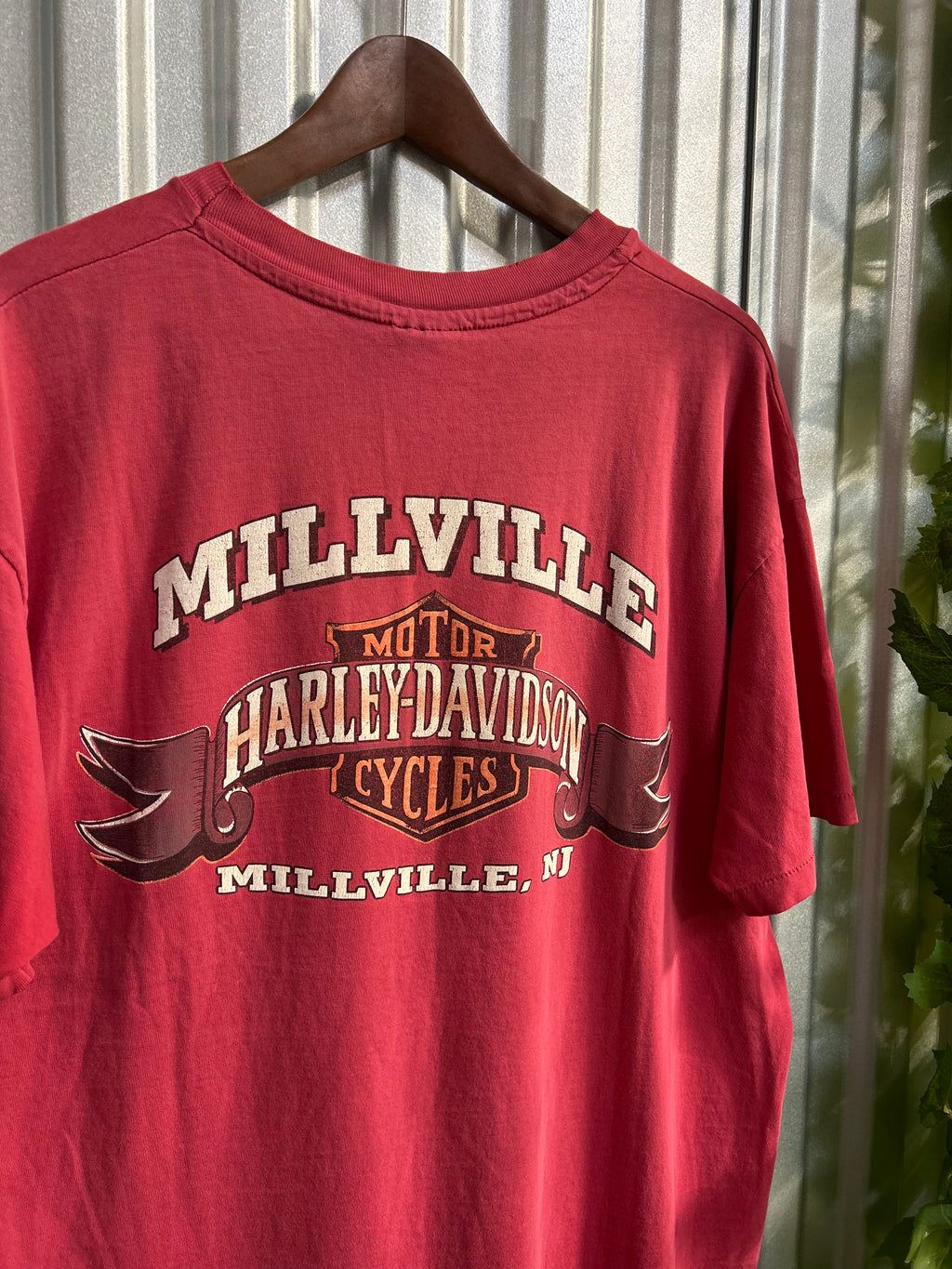 Vintage Harley Davidson Red Eagle Pocket T-shirt - Size Xl