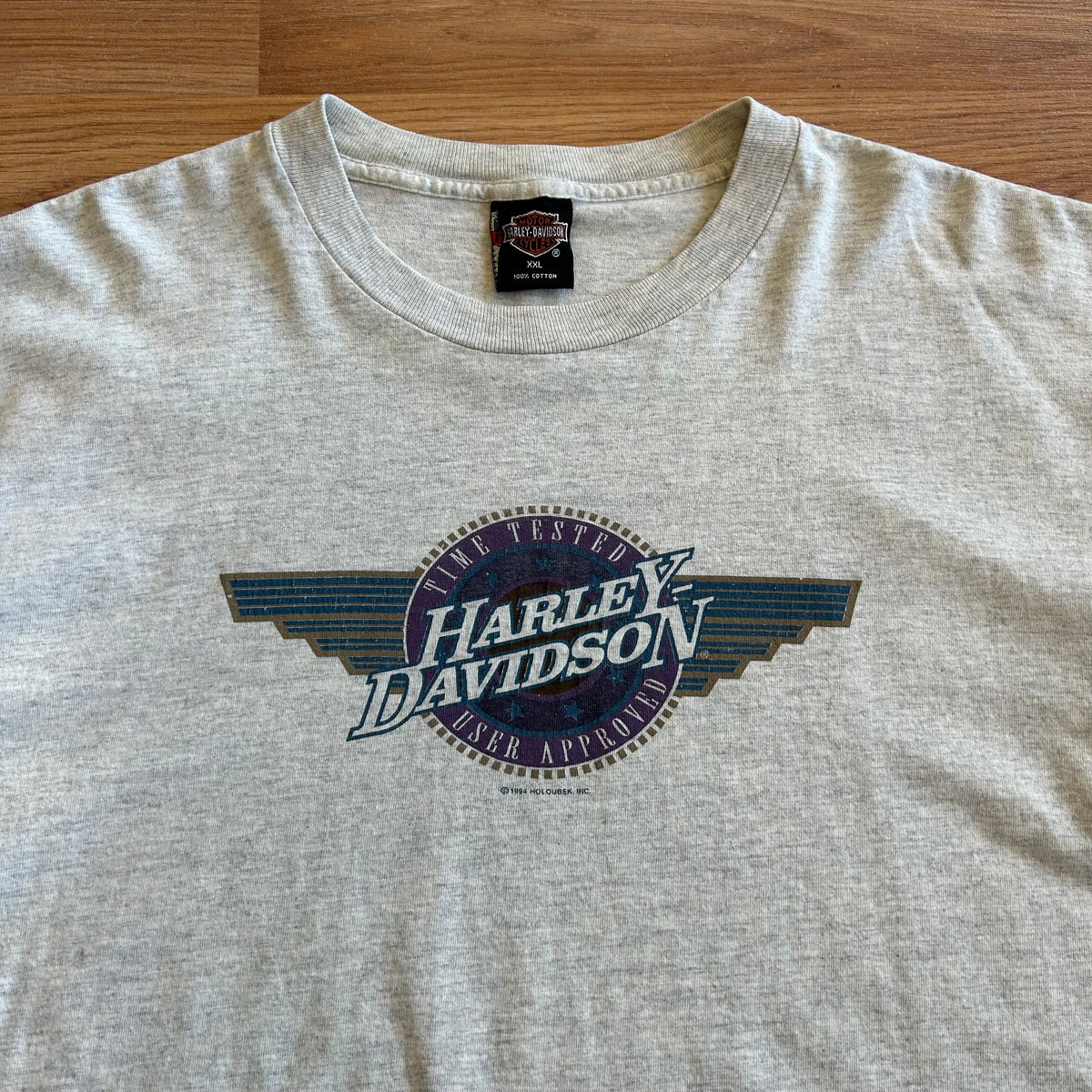 Vintage Harley Davidson Center Wing Graphic Black Hills T-shirt - Size 2XL