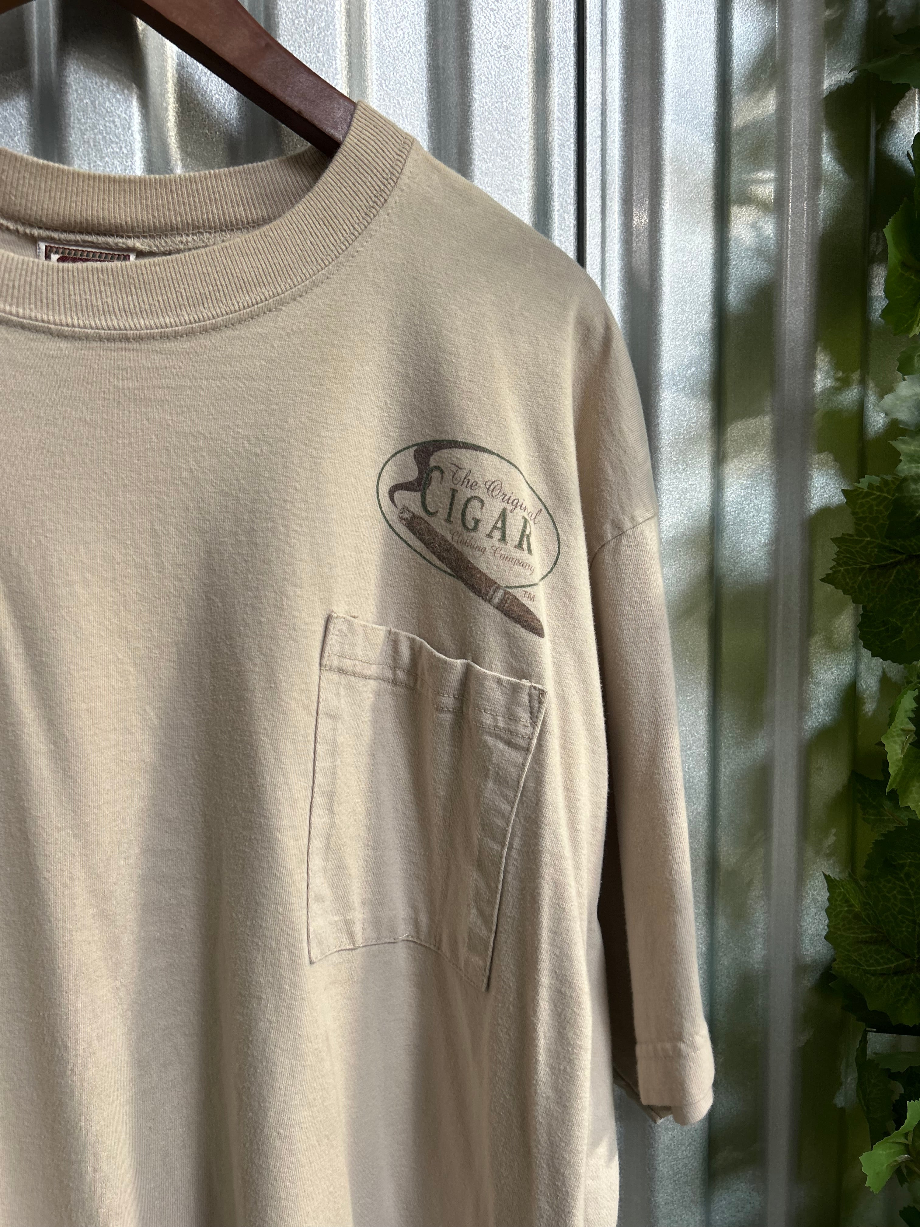 Vintage Cigar Smokers of America Pocket T-shirt - Size 2Xl