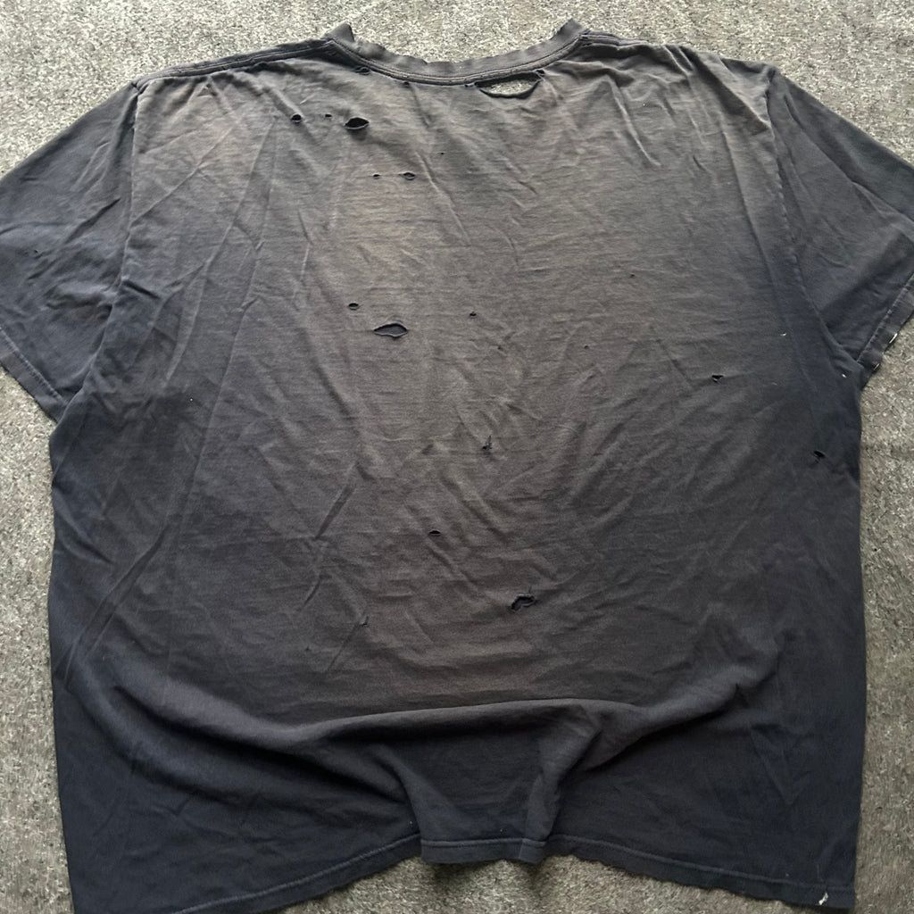 Vintage Thrashed Navy Blue Nike Blank T-shirt