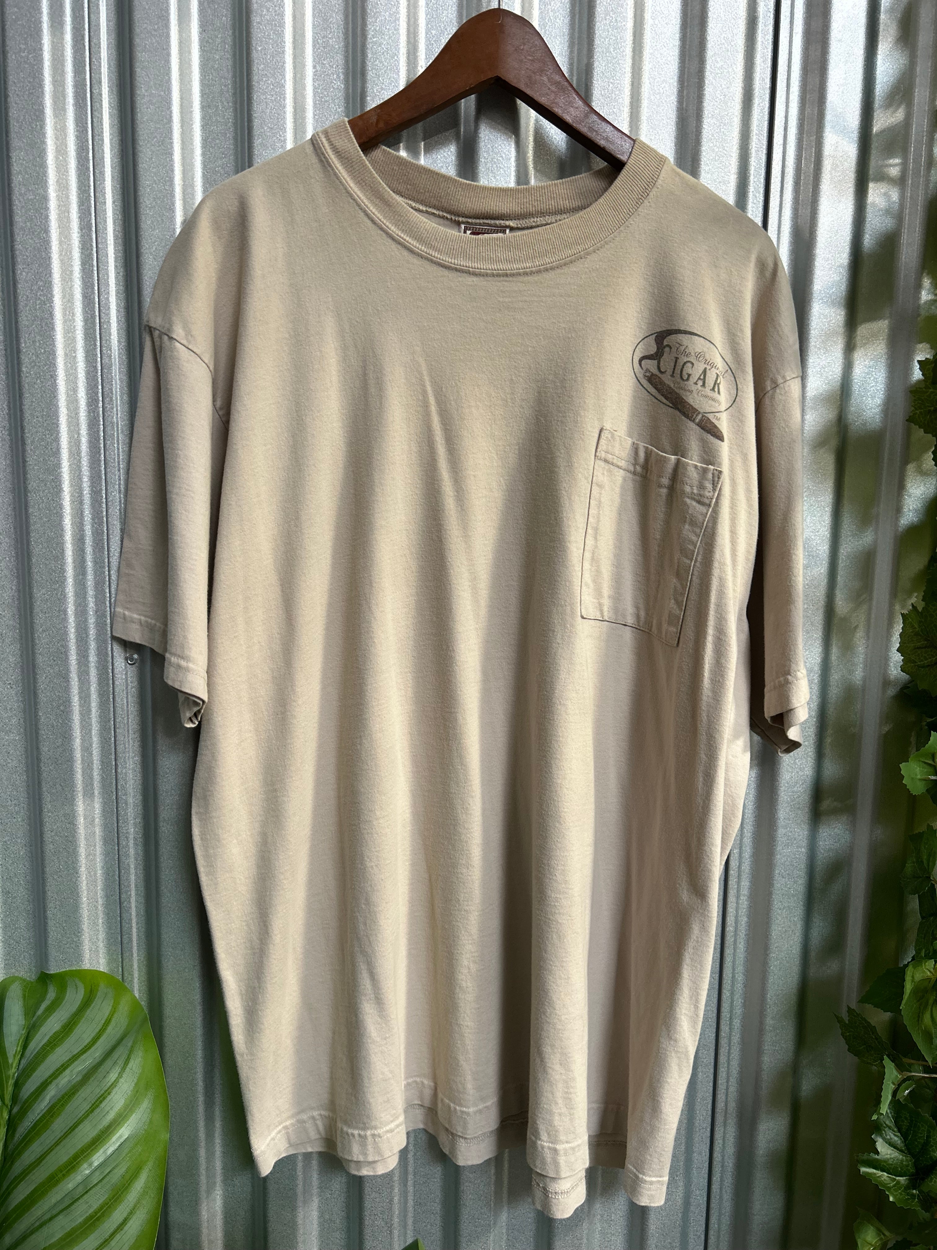 Vintage Cigar Smokers of America Pocket T-shirt - Size 2Xl