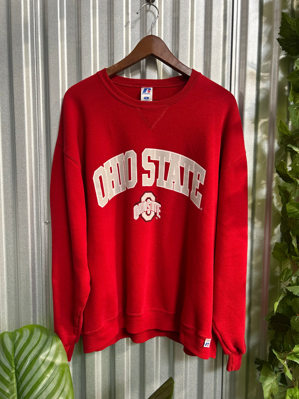 Vintage Ohio State Spell-out Russell Crewneck- Size Large
