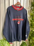 Vintage Cleveland Indians Starter Embroidered Crewneck- Size XL