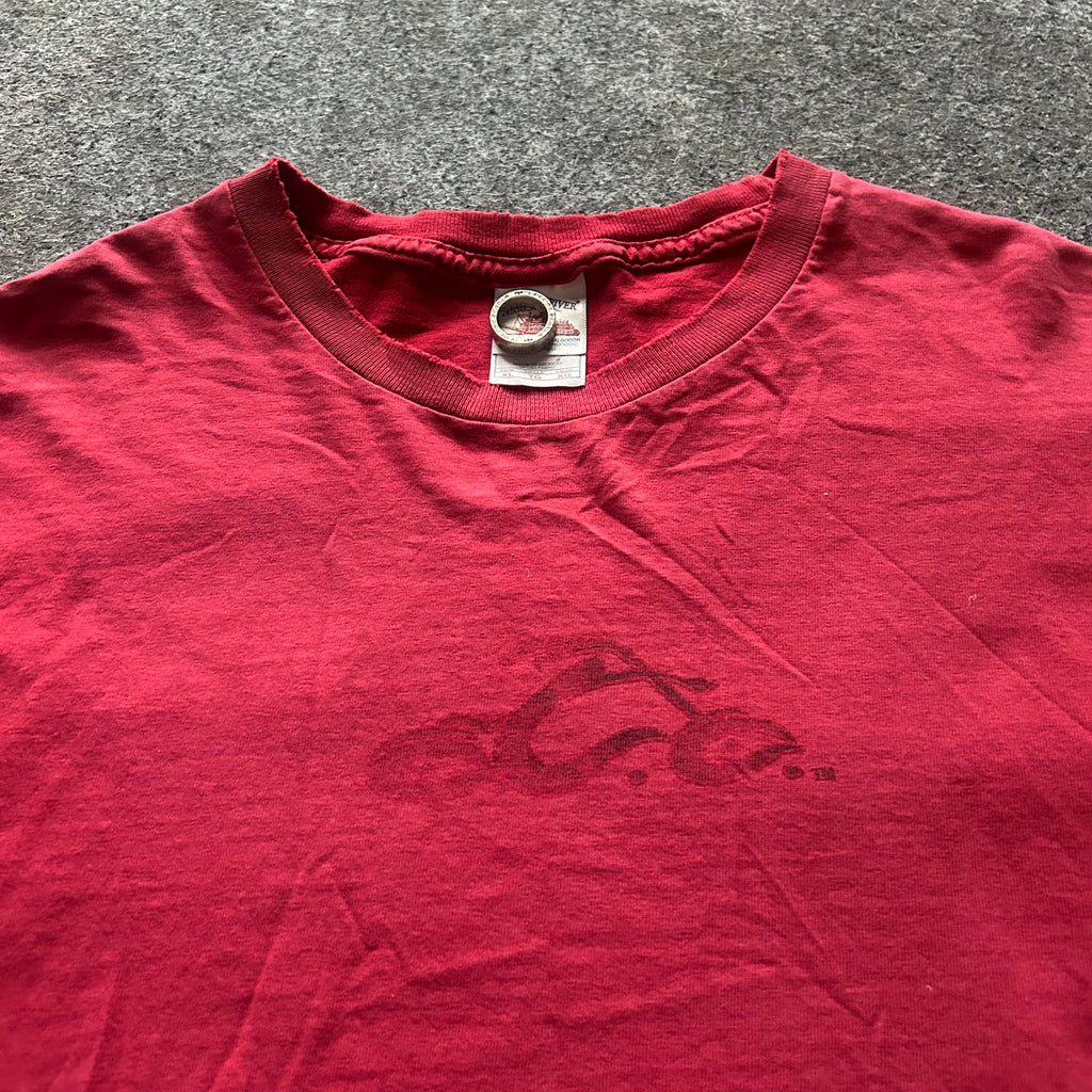 Vintage Distressed Orange County Choppers Red T-shirt