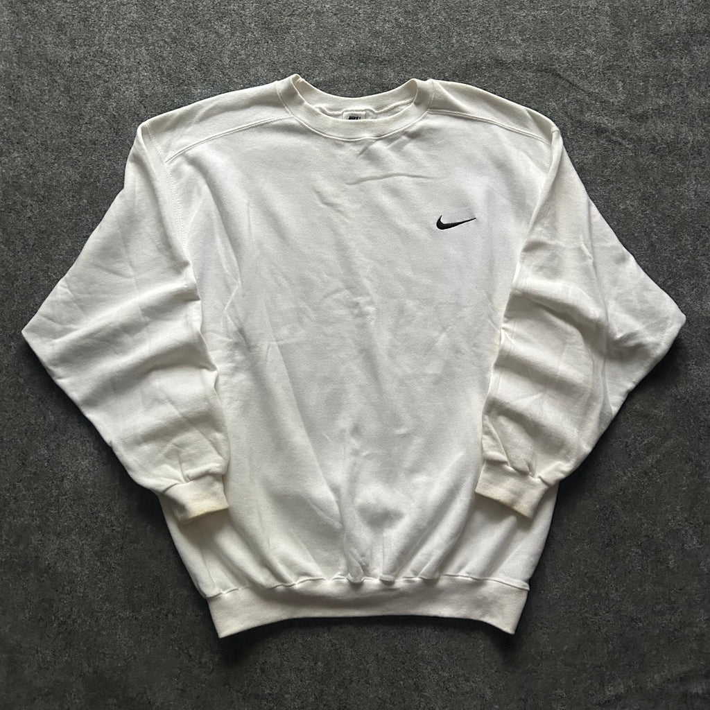 Vintage Nike Swoosh White Crewneck