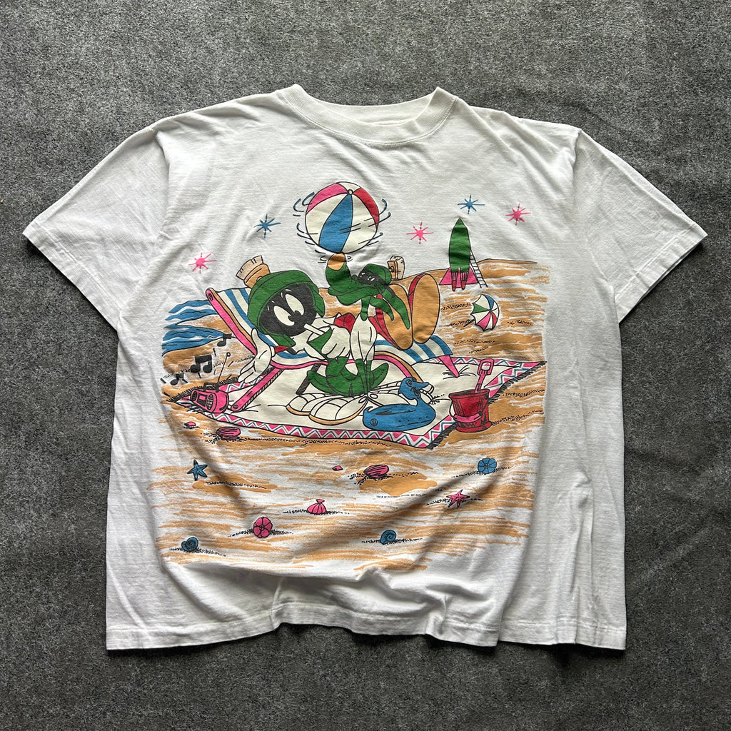 Vintage Marvin The Martian Looney Tunes Beach T-shirt
