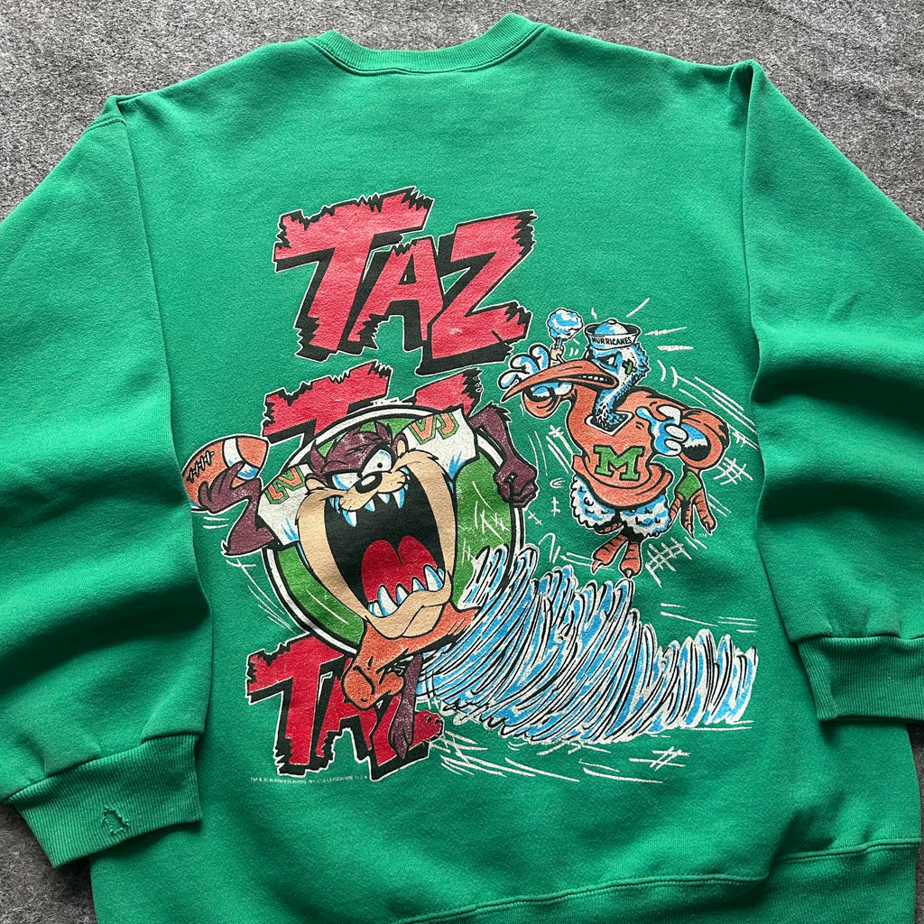 Vintage Miami Hurricanes Tasmanian Devil Crewneck