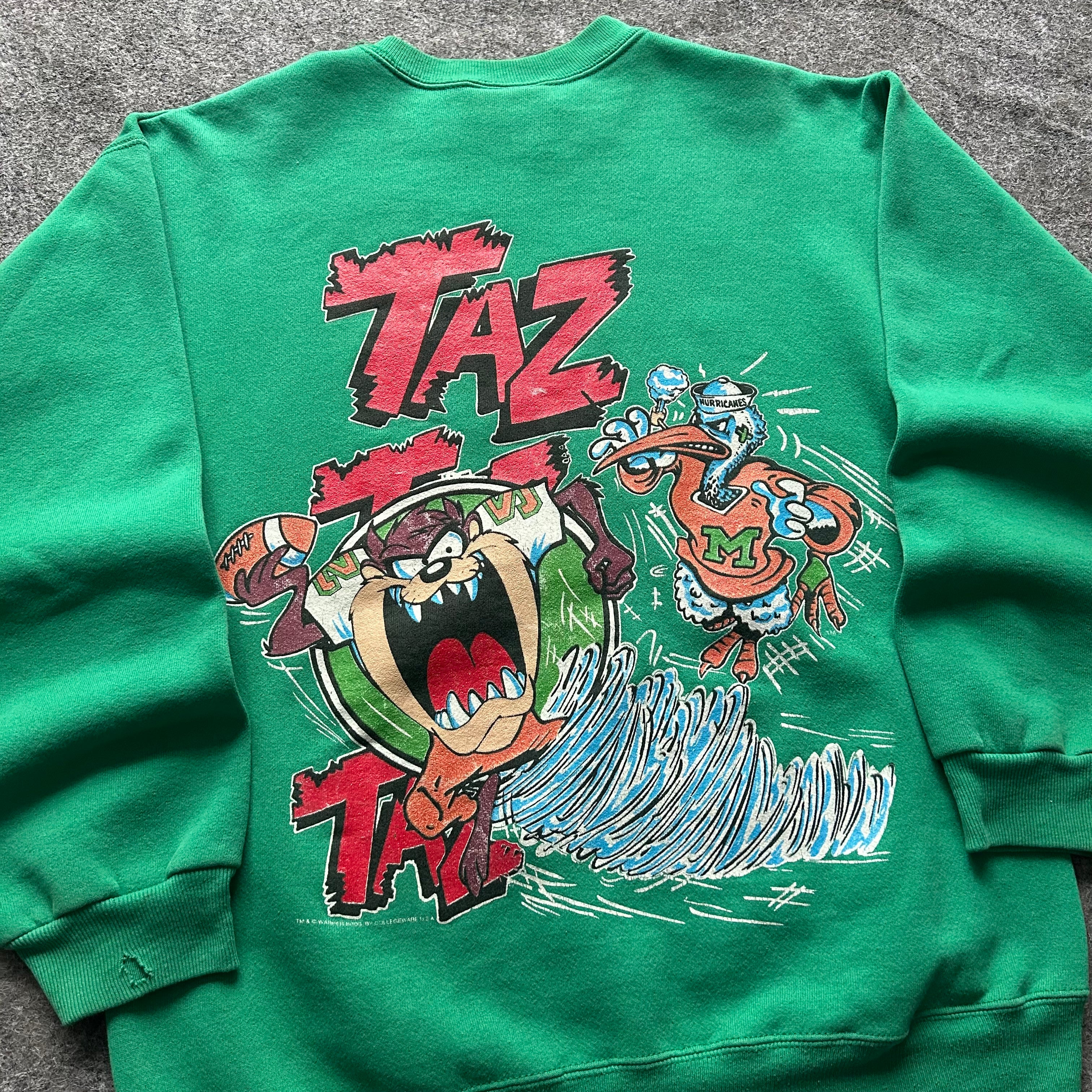 Vintage Miami Hurricanes Tasmanian Devil Crewneck