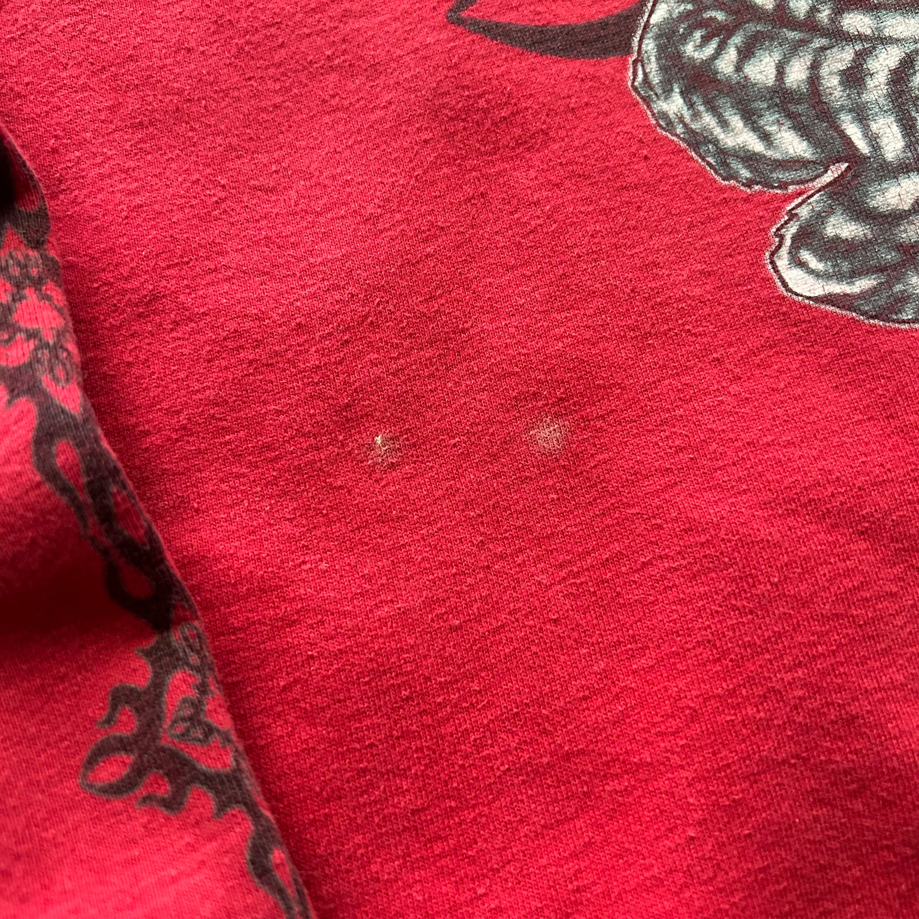 Vintage Y2K Dragon And Tiger Tribal Red Zip Up Hoodie