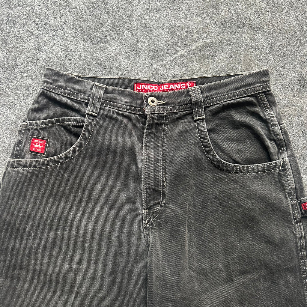 Vintage JNCO Crown Baggy Black Jorts