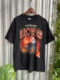Vintage Cleveland Browns Big Helmet T-shirt - Size Large