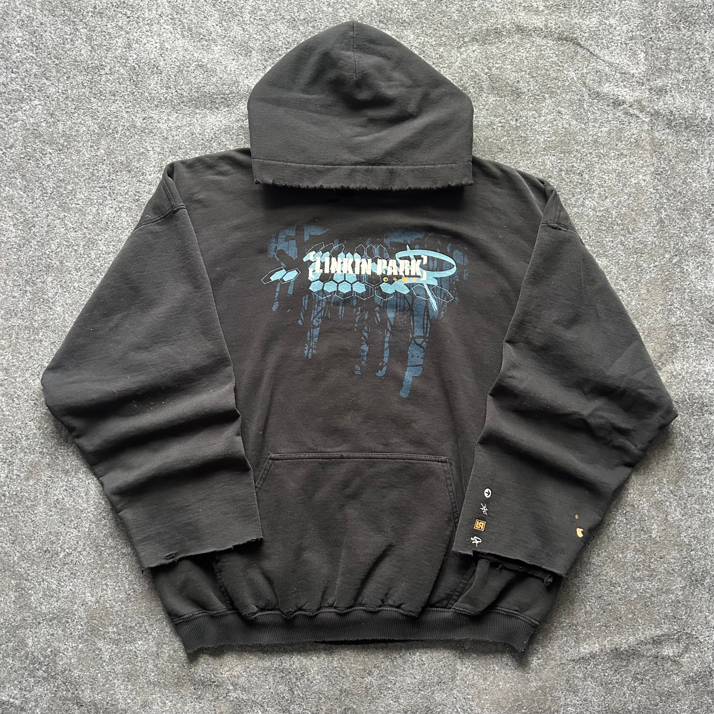 Vintage Thrashed Linkin Park Band Hoodie