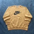 Vintage Nike Y2K Yellow Faded Crewneck