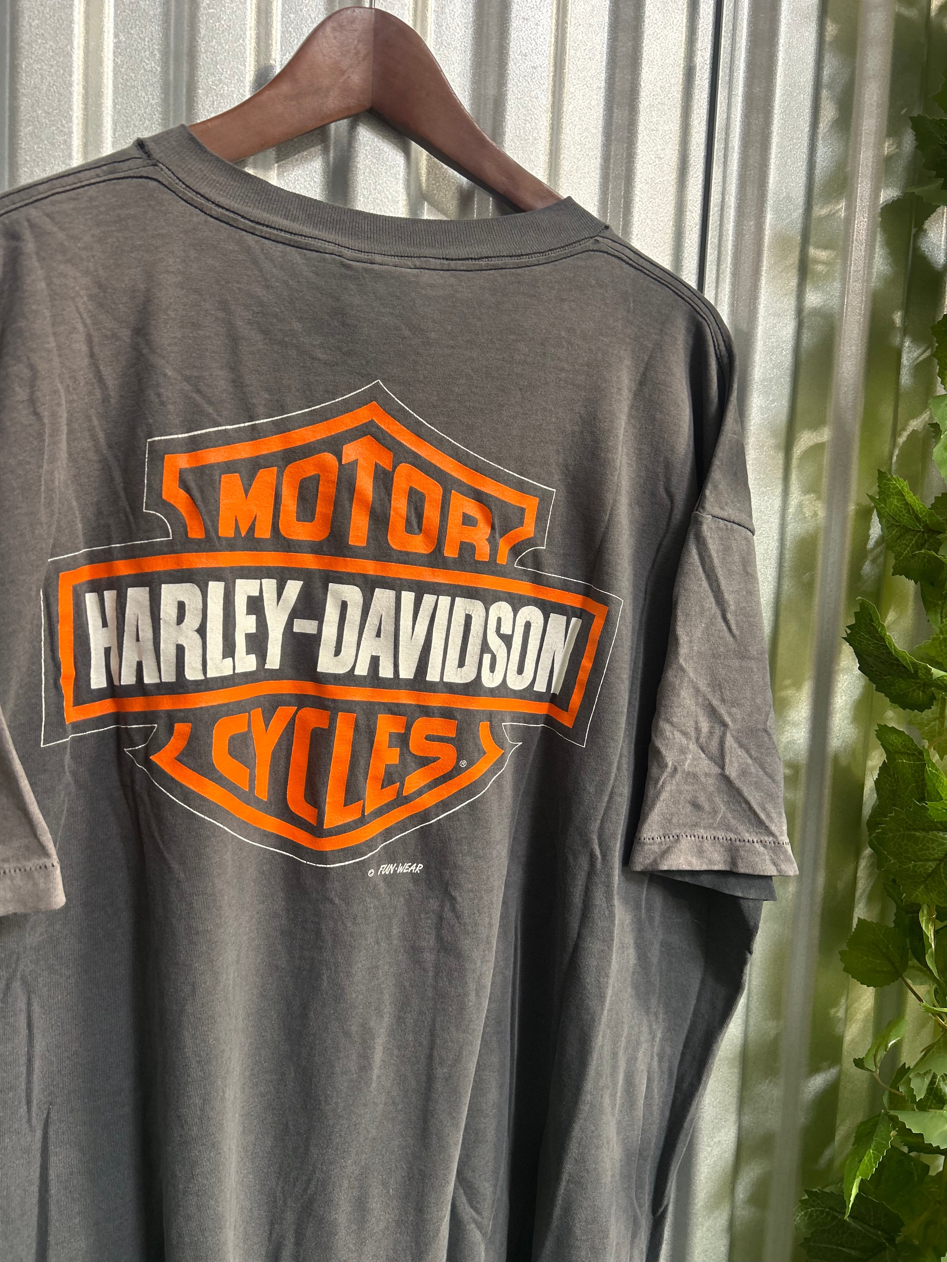 Vintage Harley Davidson Tasmanian Devil Don’t Mess With The Best Faded T-shirt - Size XL