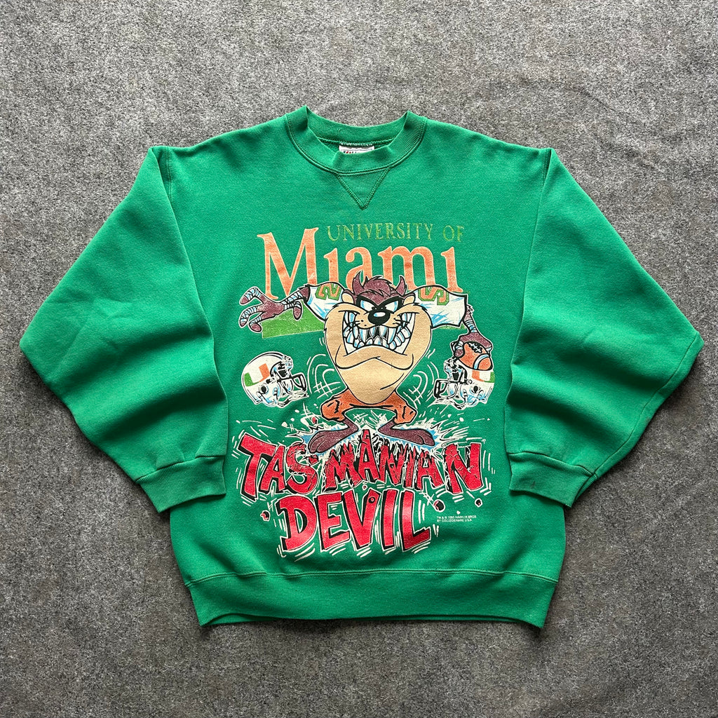 Vintage Miami Hurricanes Tasmanian Devil Crewneck