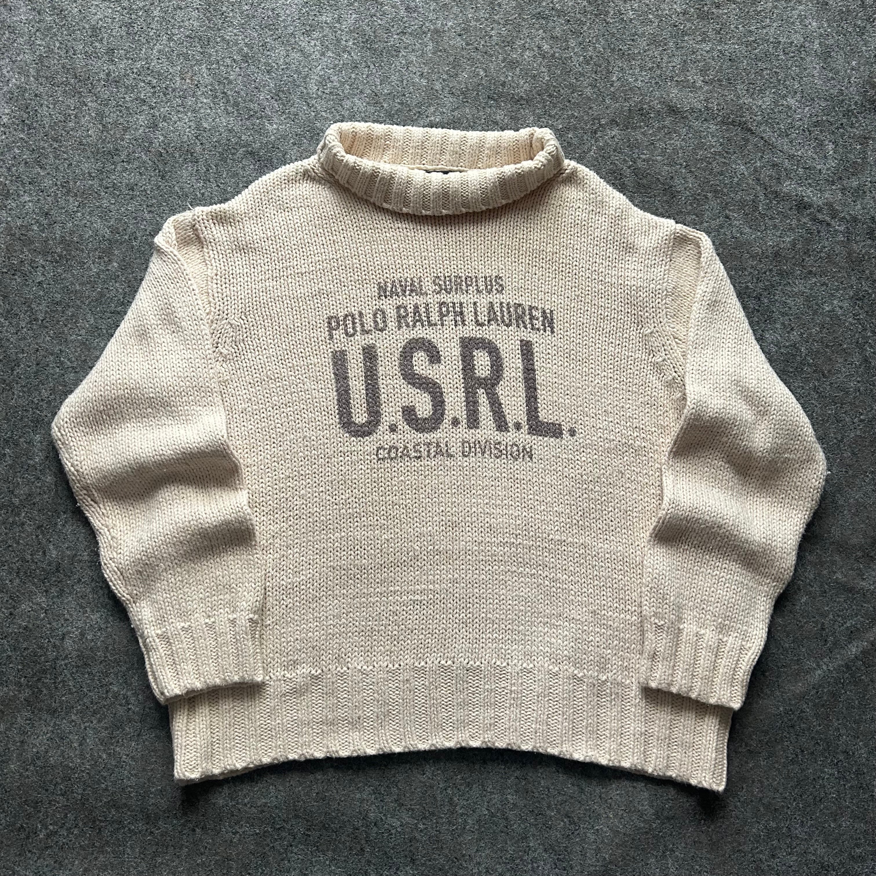 Vintage Polo Ralph Lauren Naval Surplus Coastal Division Knit Sweater