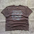 Vintage Faded Harley Davidson Blue Flame T-shirt