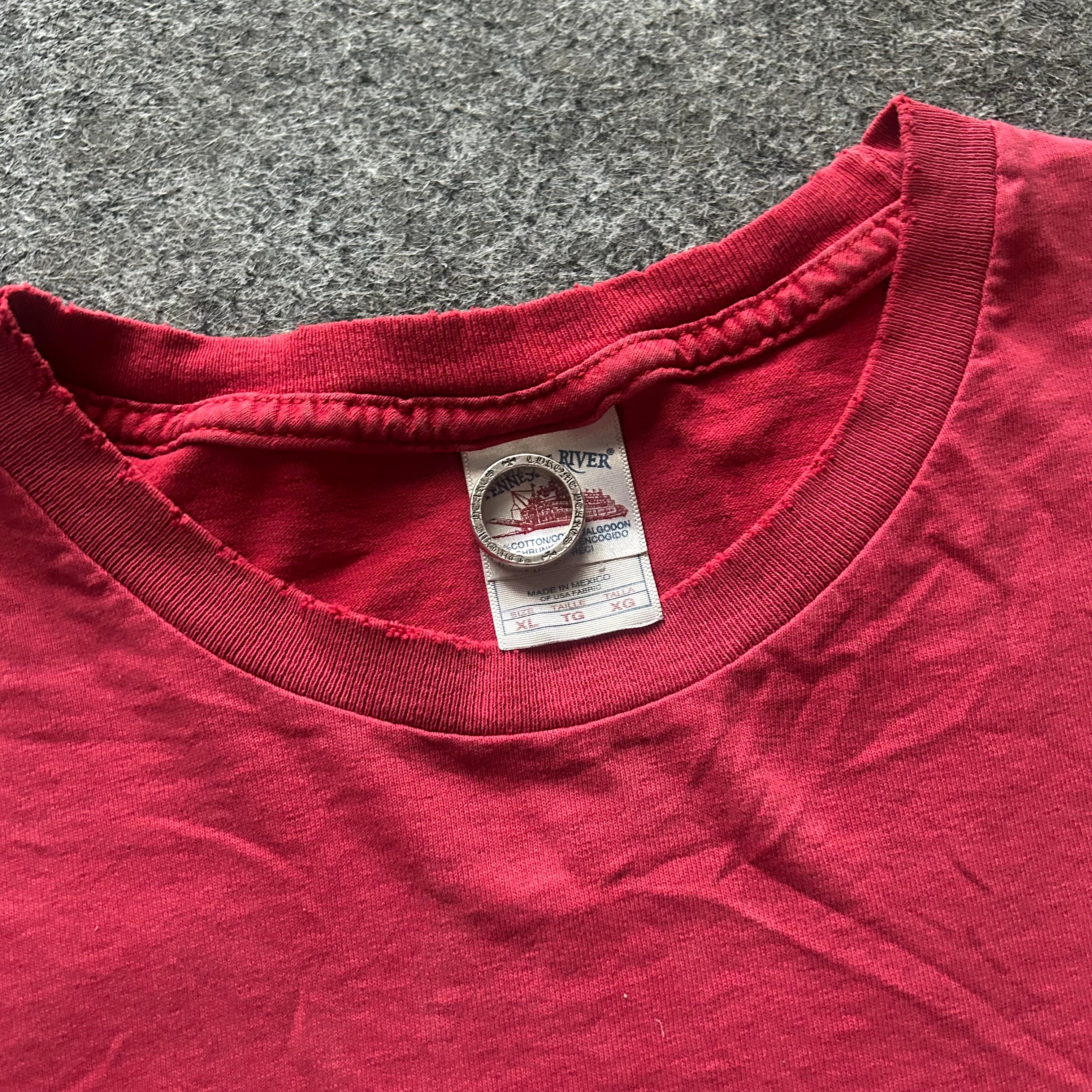 Vintage Distressed Orange County Choppers Red T-shirt
