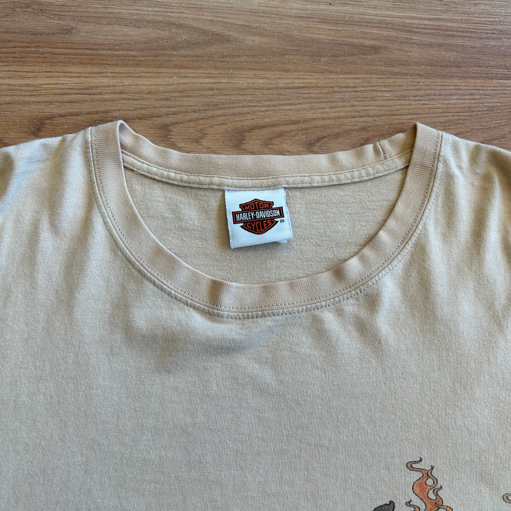 Vintage Harley Davidson Tattoo Long Sleeve Shirt - Size XL