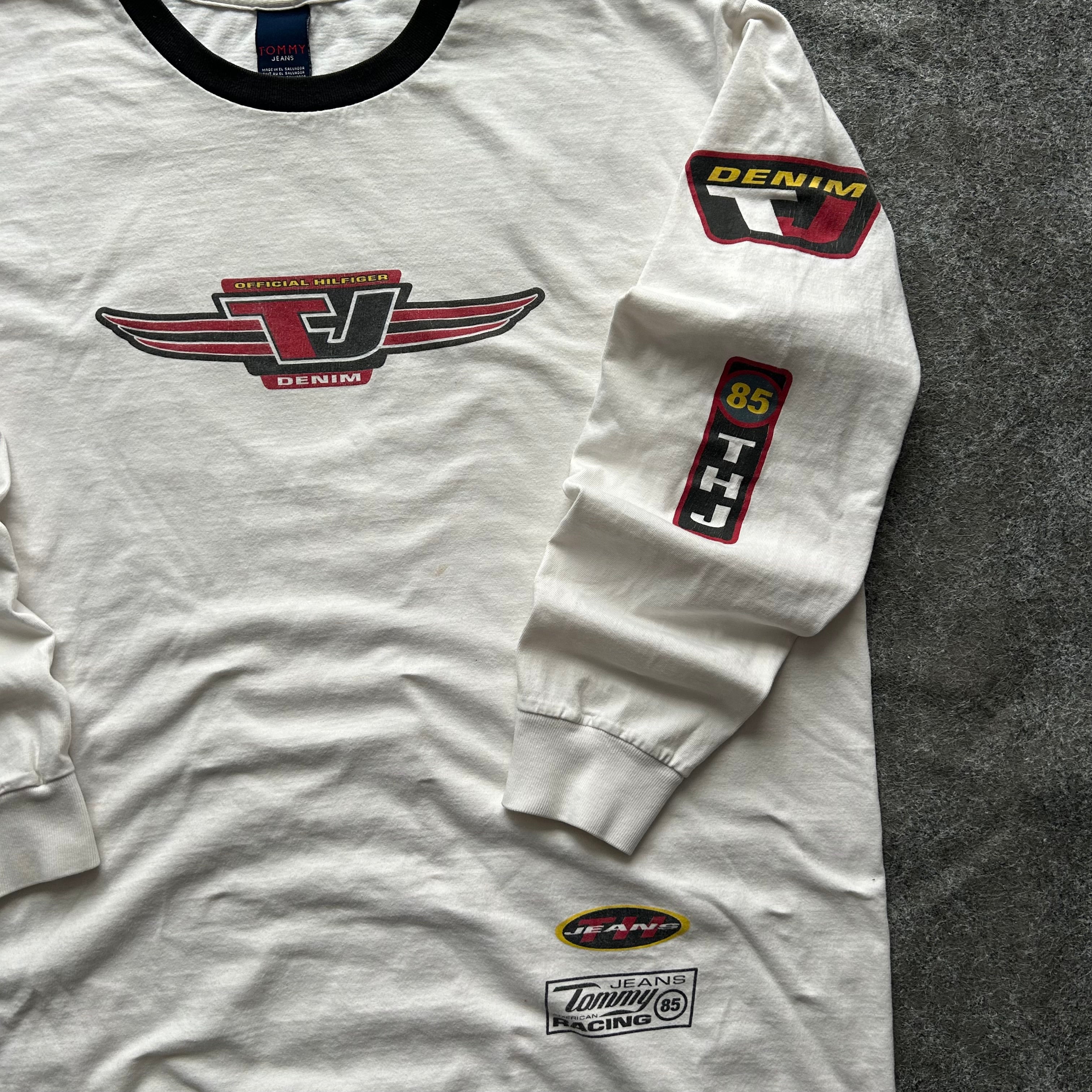 Vintage Tommy Hilfiger Denim Racing Long Sleeve Shirt