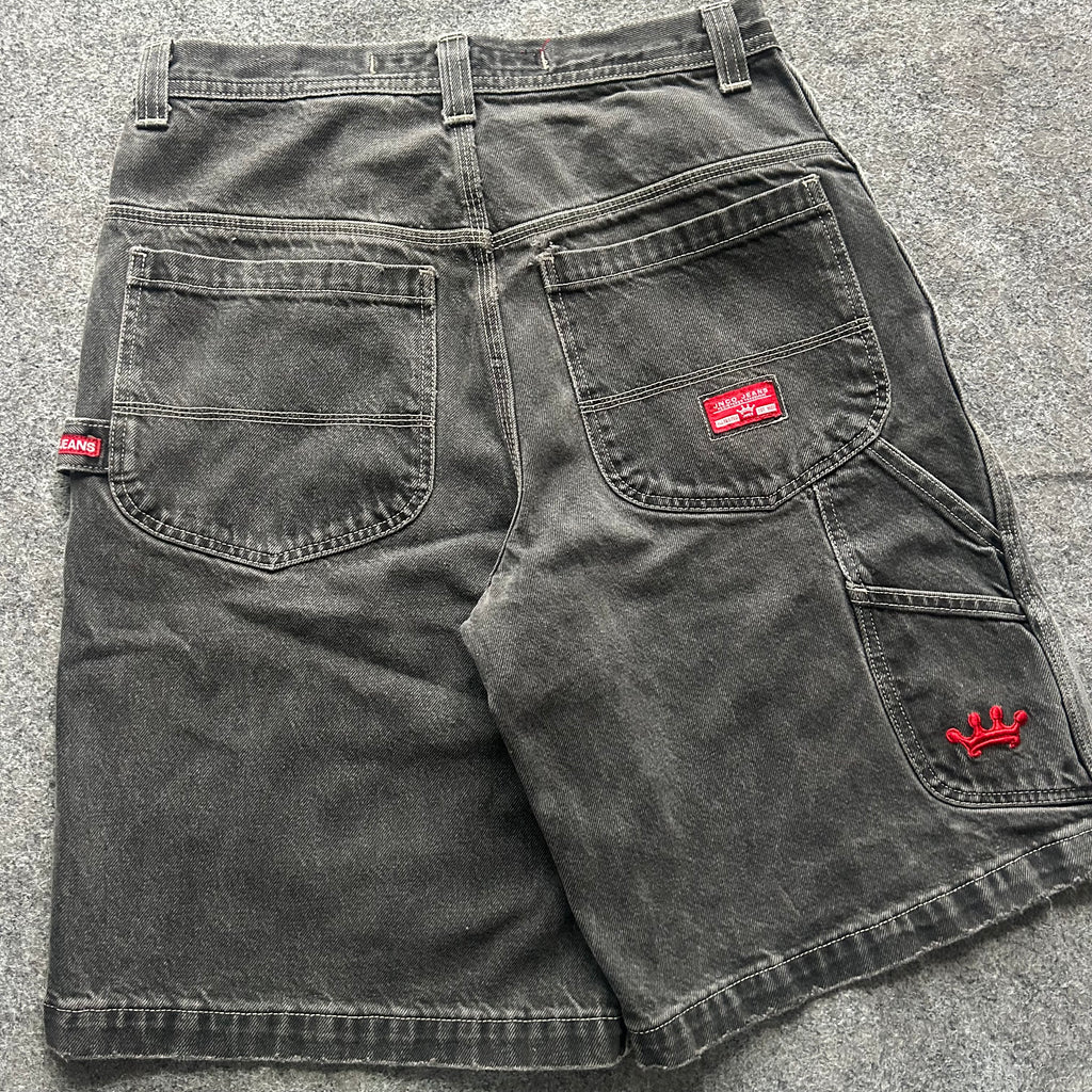 Vintage JNCO Crown Baggy Black Jorts
