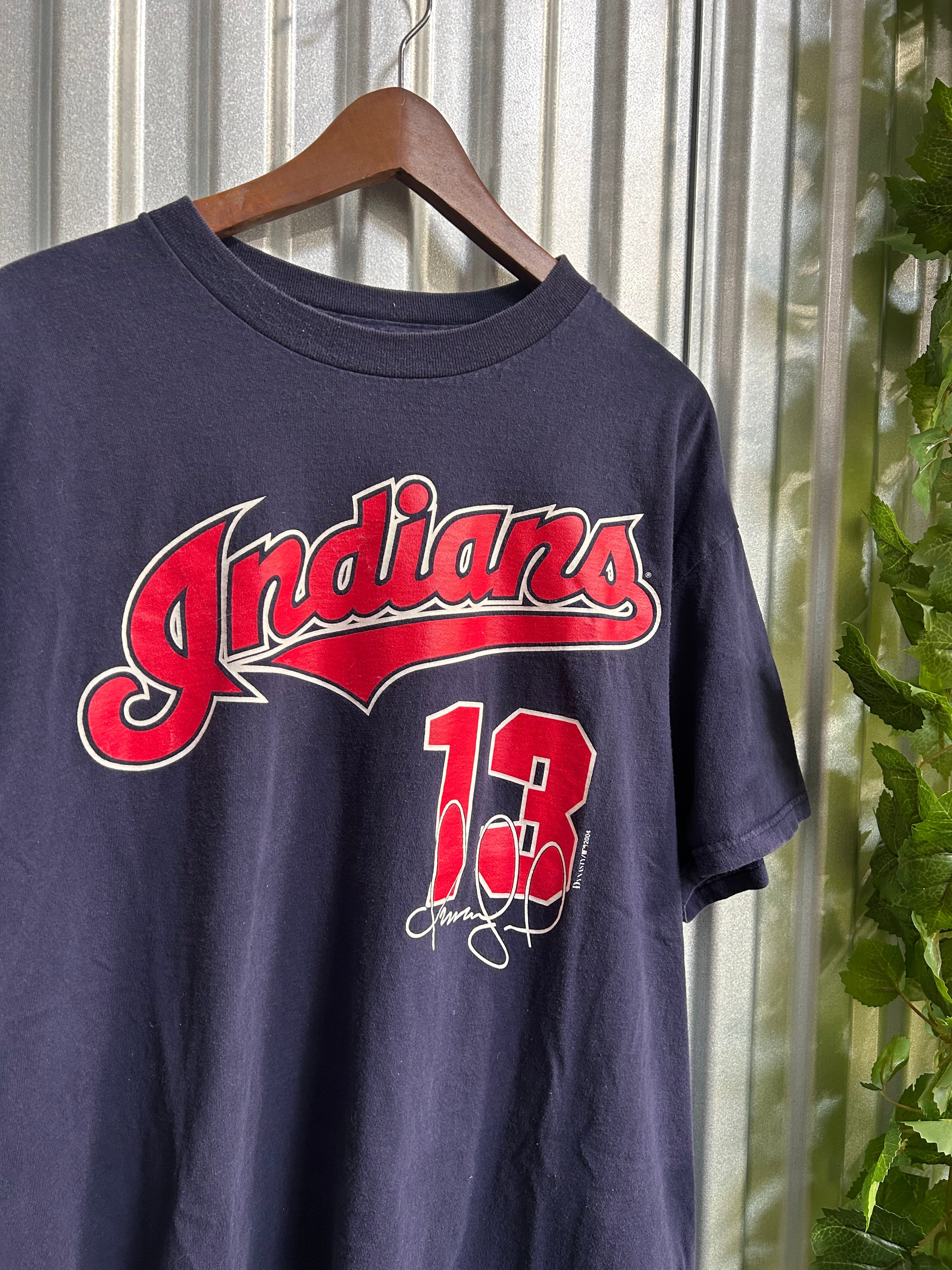 Vintage Cleveland Indians Omar Vizquel #13 T-shirt - Size XL