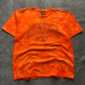 Vintage Harley Davidson Hollywood California Orange T-shirt
