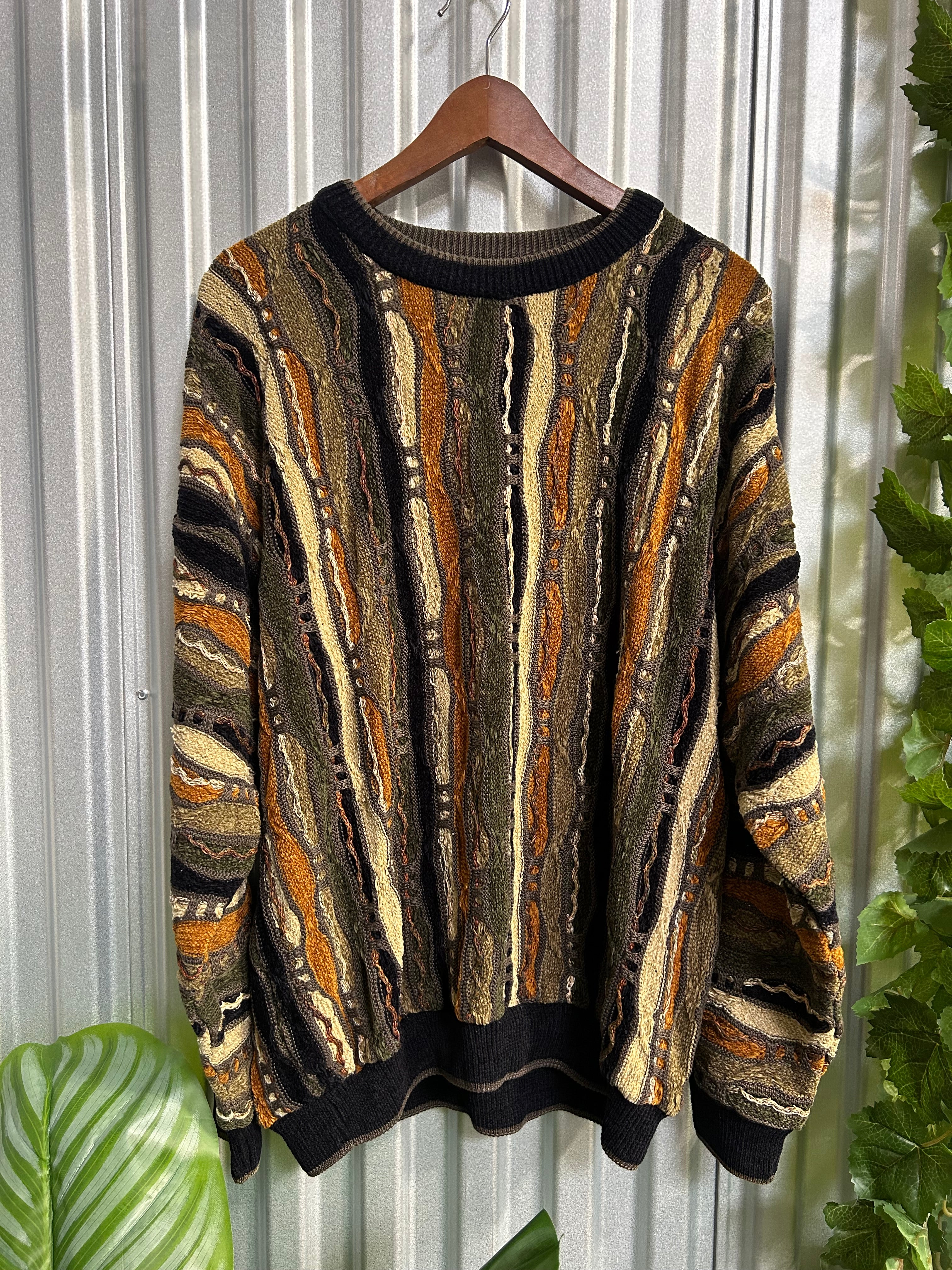 Vintage Coogi Styled Pronto Uomo Knit Sweater - Size XL
