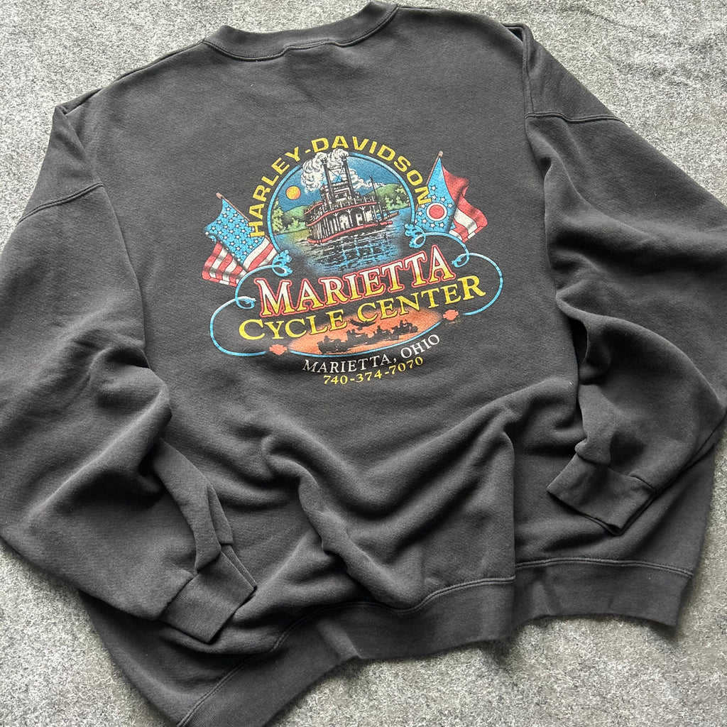 Vintage Harley Davidson Big Emblem Crewneck