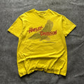 Vintage Harley Davidson Never In The Shadows Yellow T-shirt