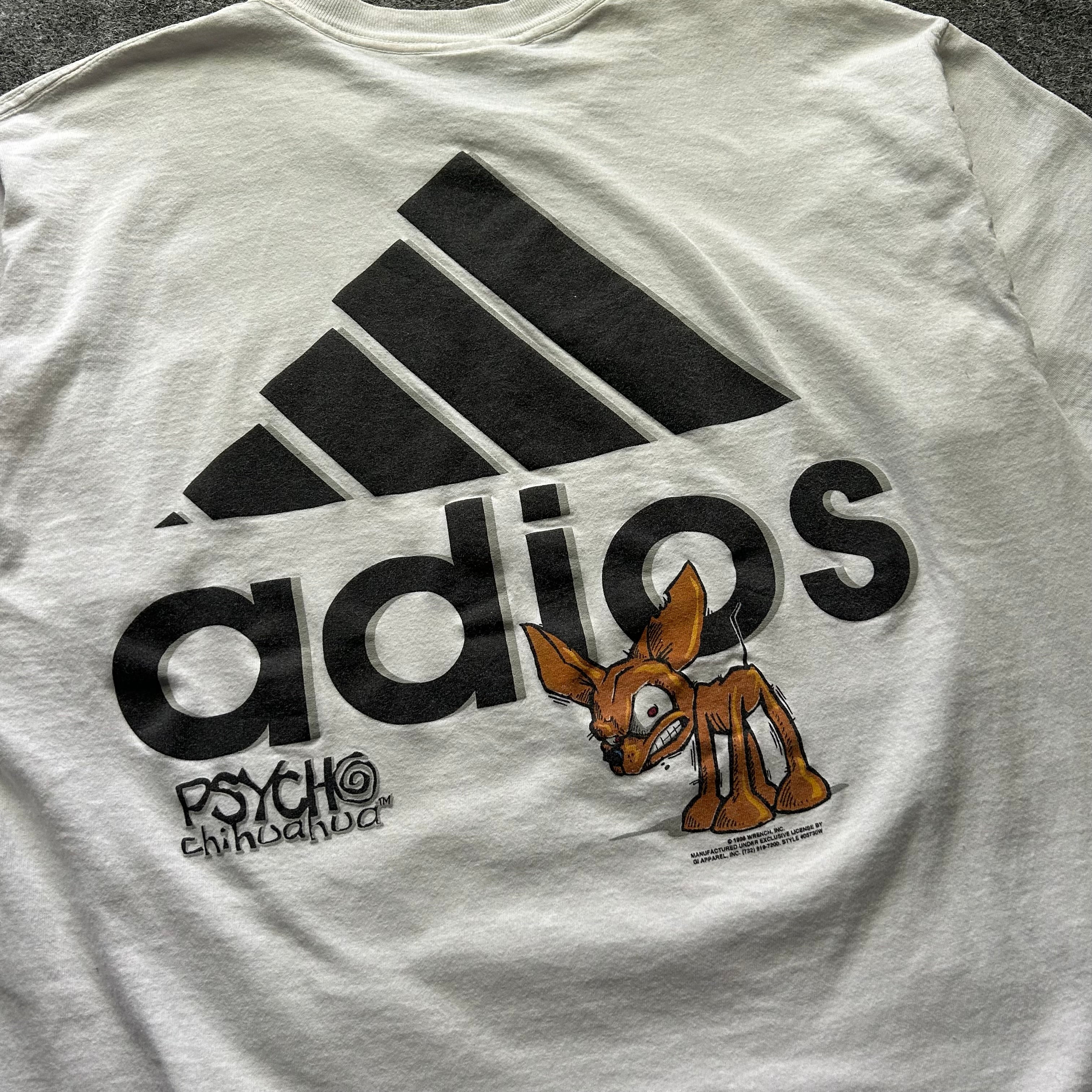 Vintage Adidas Psycho Chihuahua T-shirt